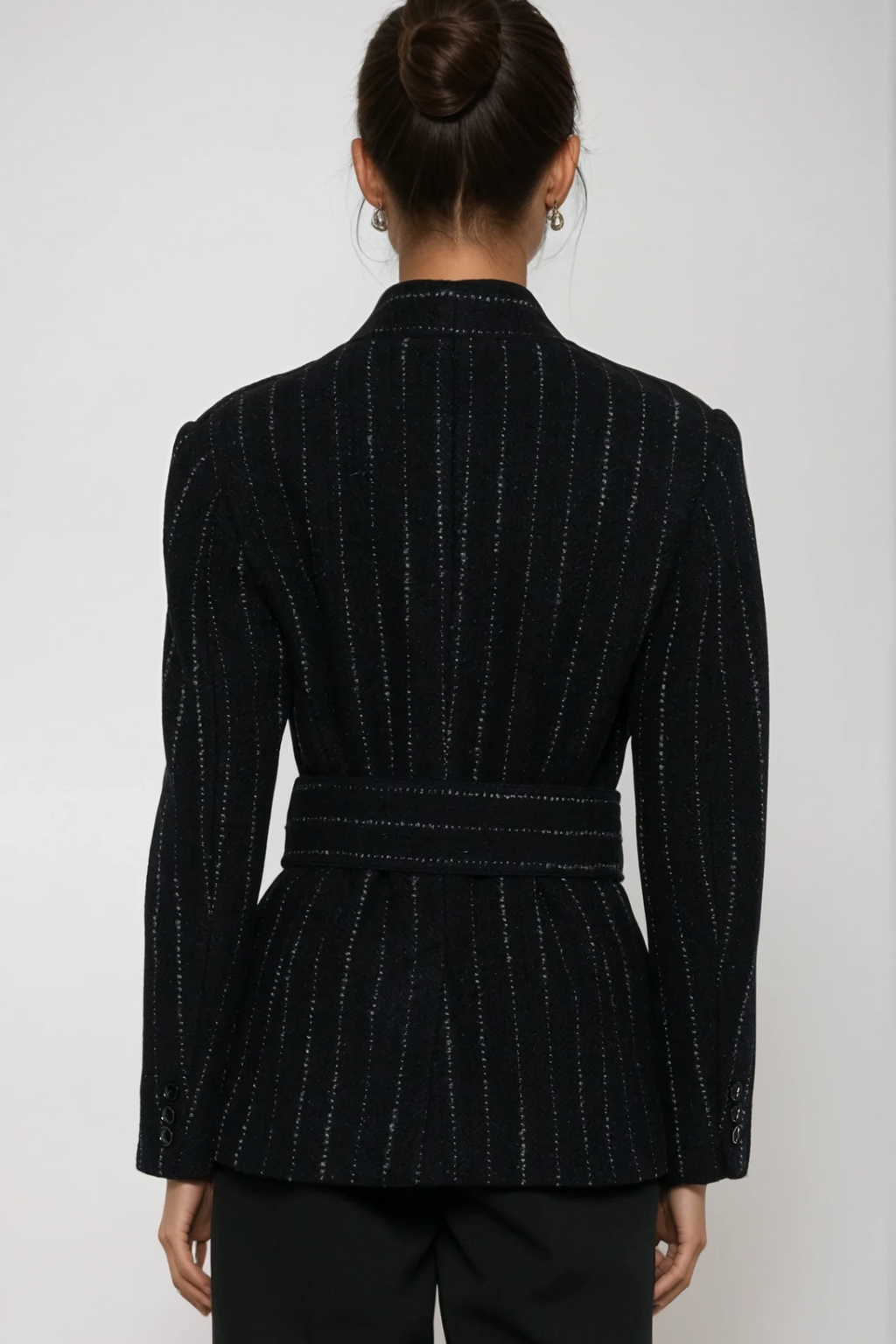 Devante Stripe Belt Jacket