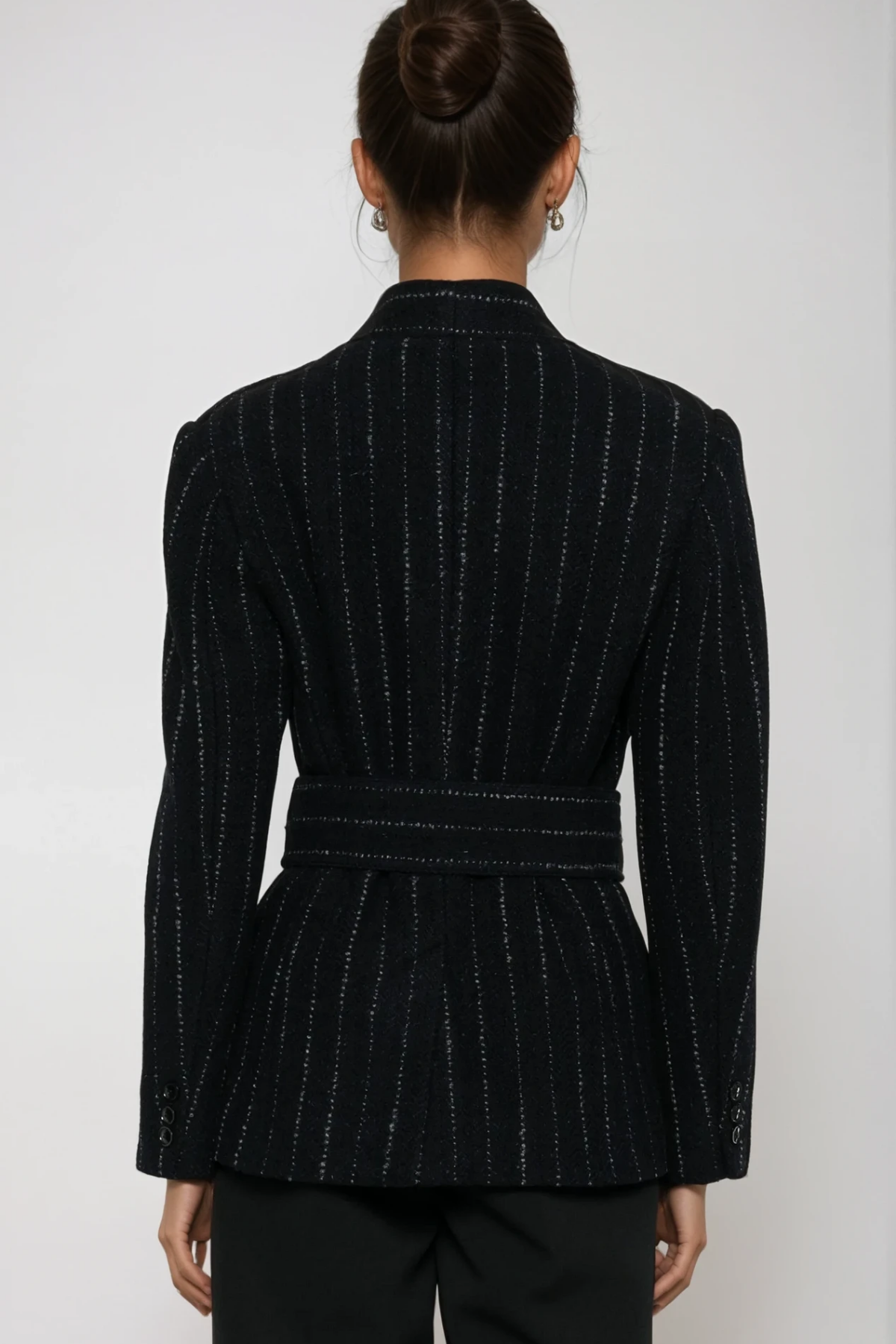 Devante Stripe Belt Jacket