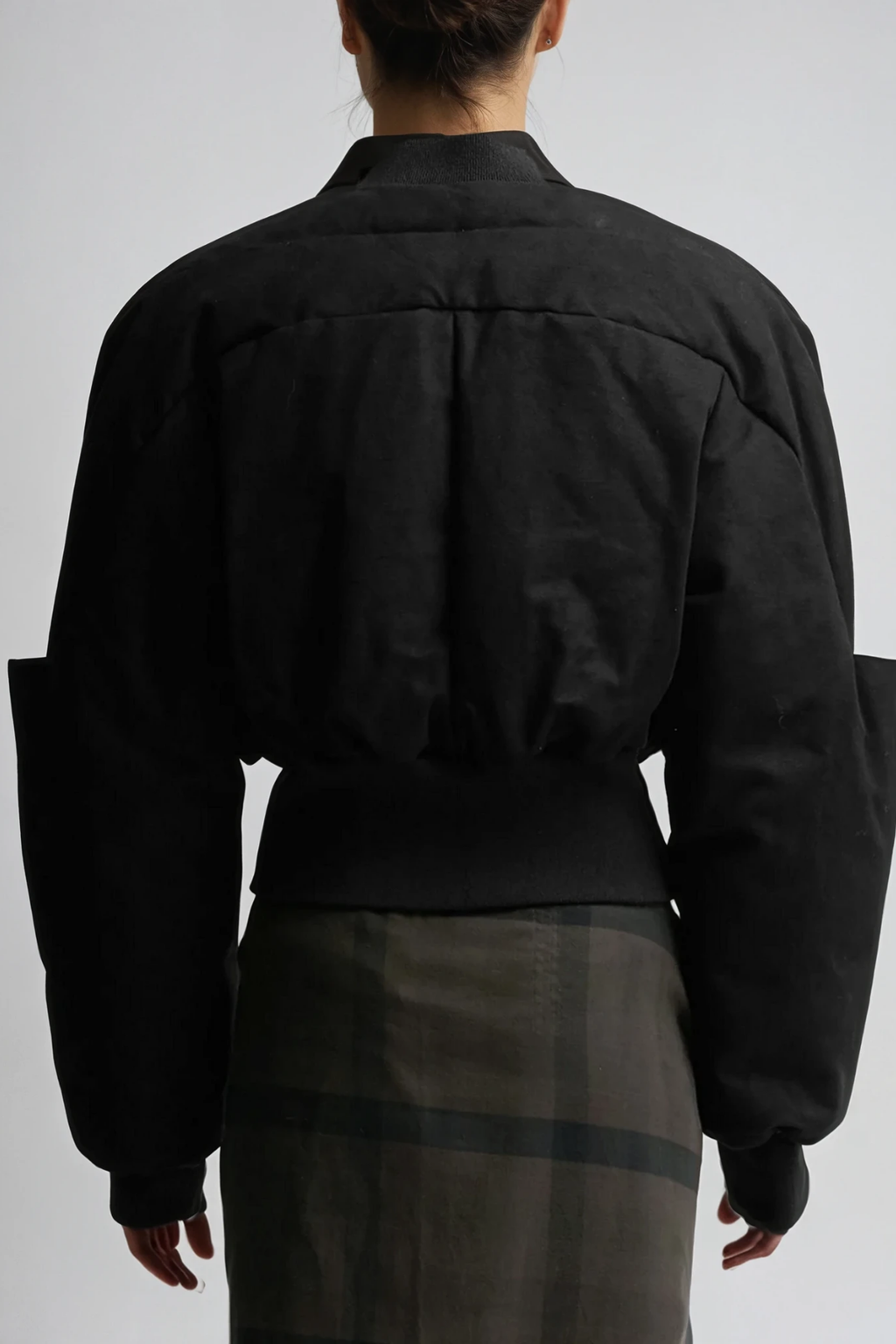 Devaraj Deconstruct Crop Jacket In Black