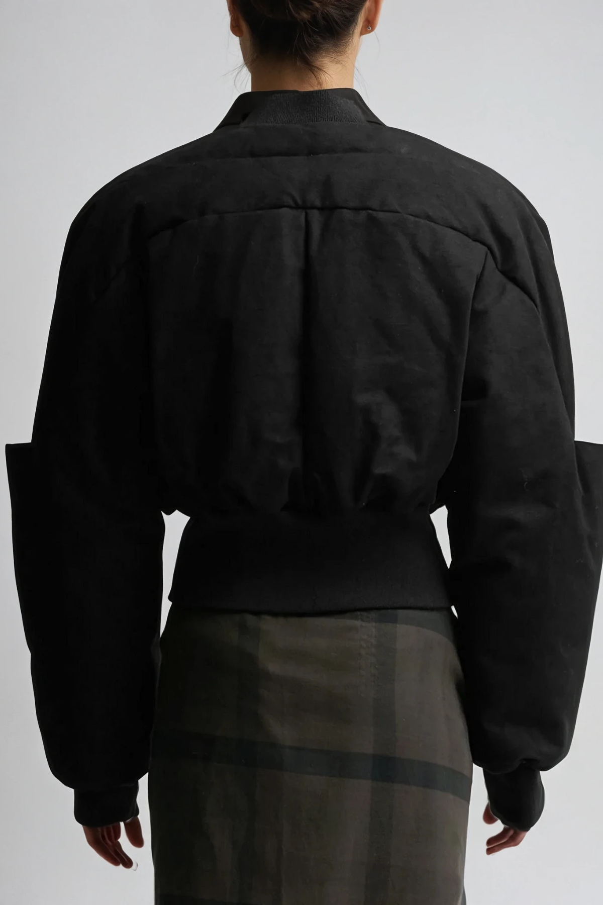Devaraj Deconstruct Crop Jacket In Black