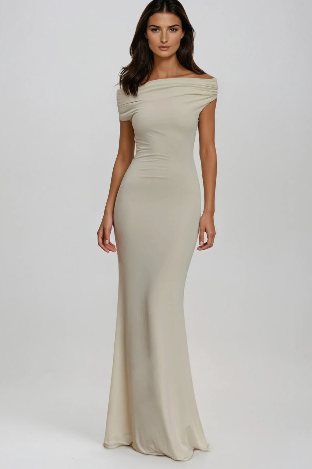 Devaraja Off Shoulder Bodycon Maxi Dress