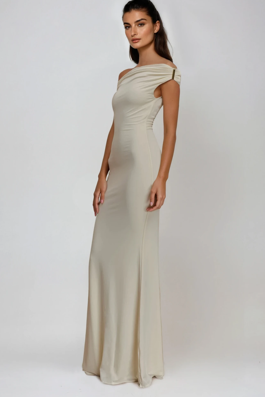 Devaraja Off Shoulder Bodycon Maxi Dress