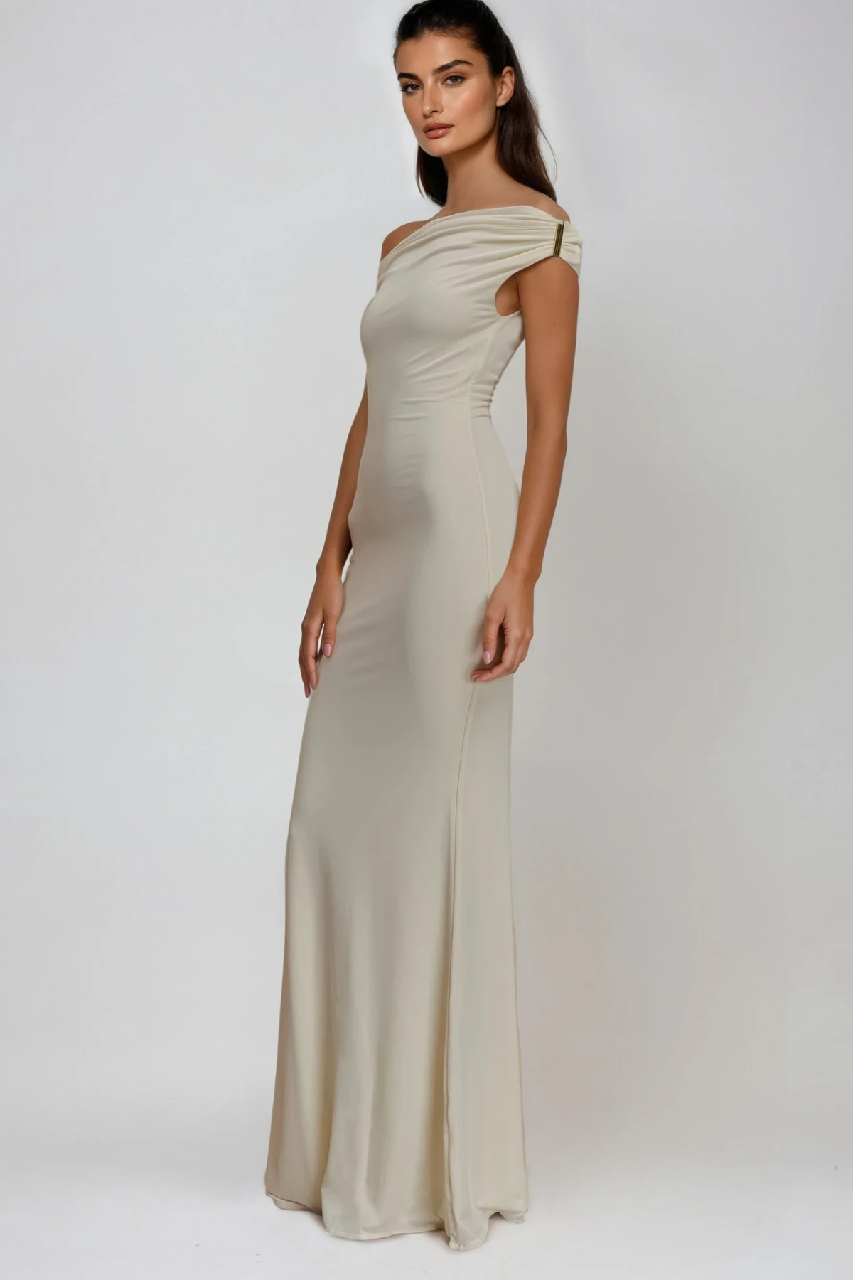 Devaraja Off Shoulder Bodycon Maxi Dress