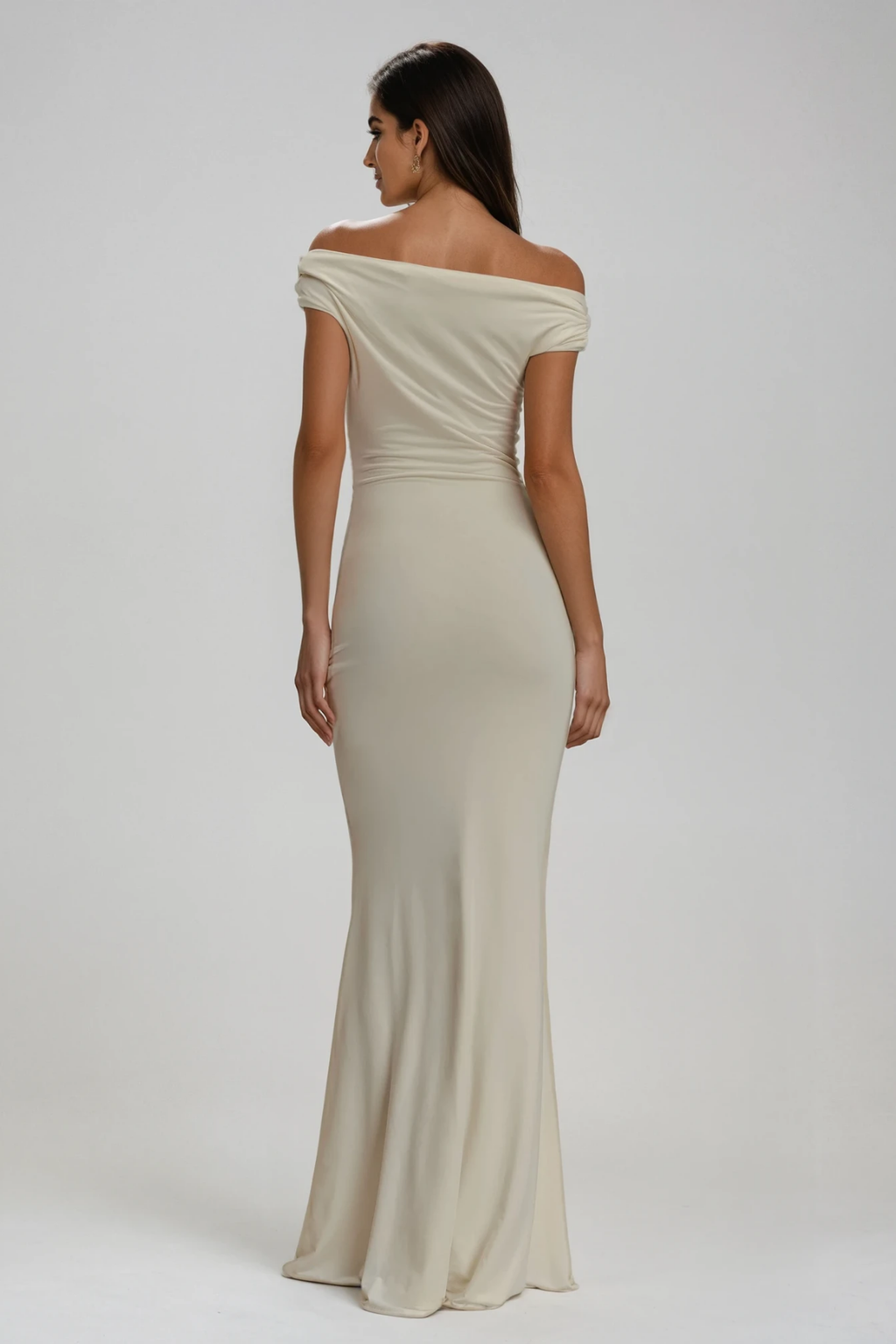 Devaraja Off Shoulder Bodycon Maxi Dress