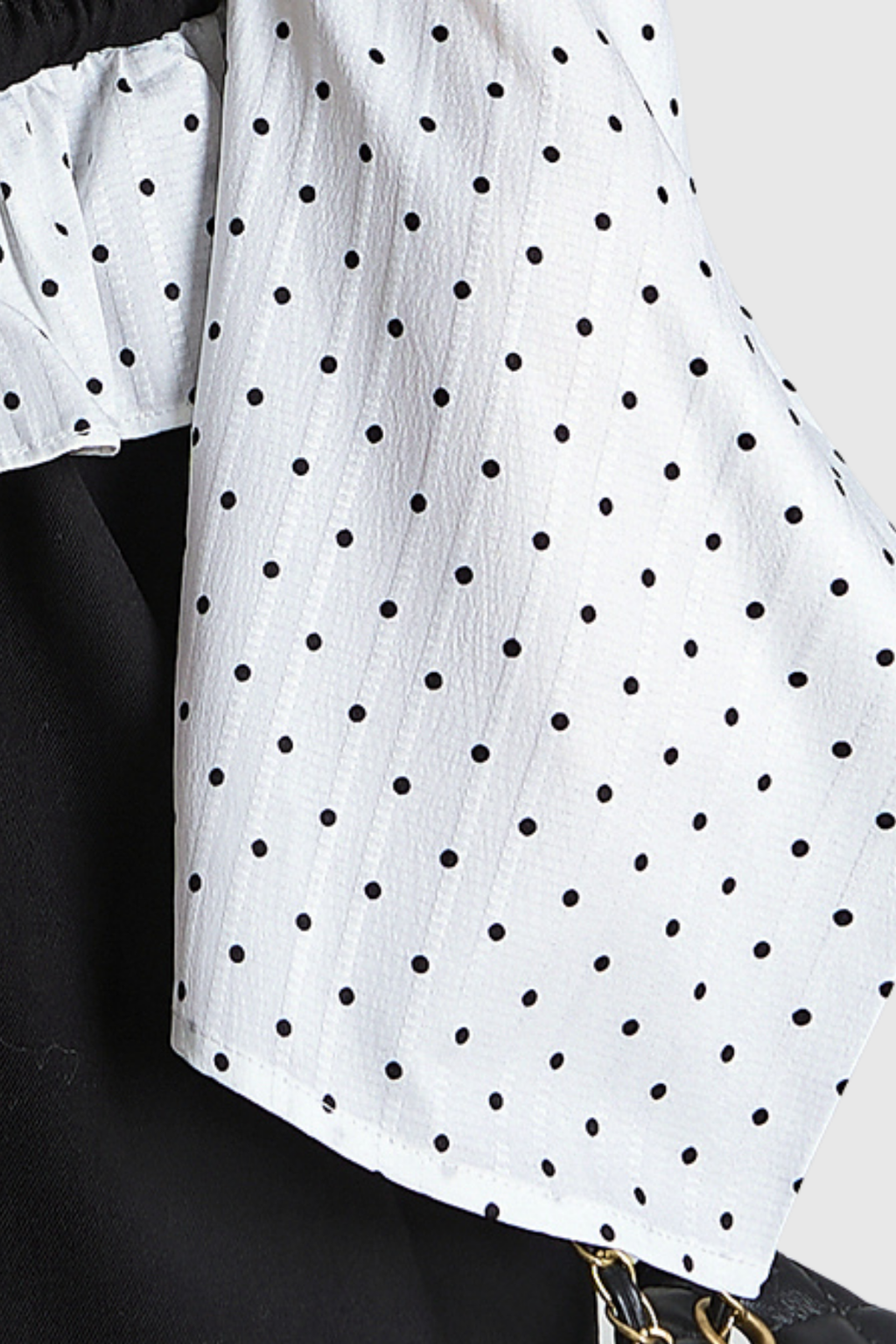 Devnet Off Shoulder Dot Pants Set