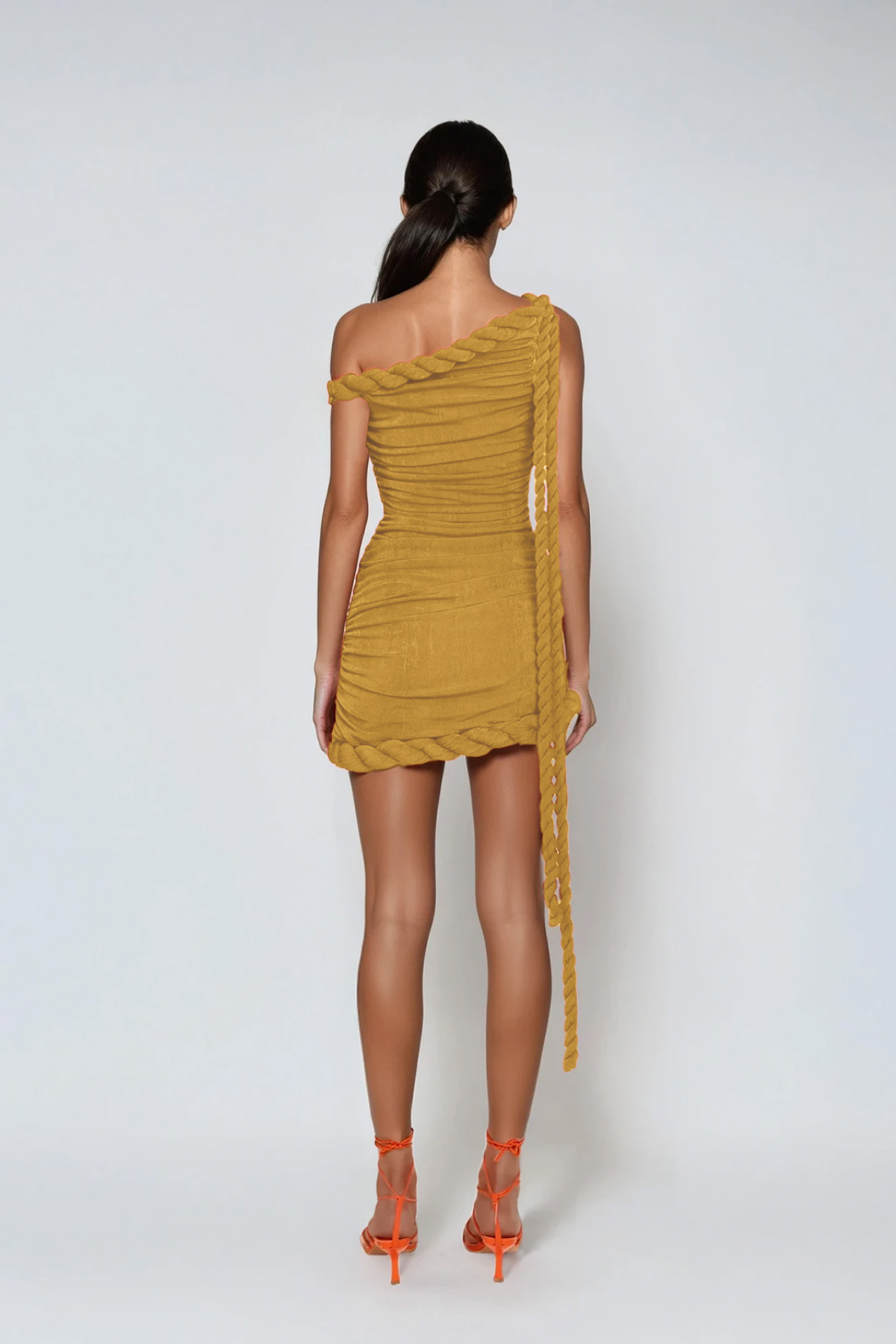 Devon One Shoulder Twist Mini Dress