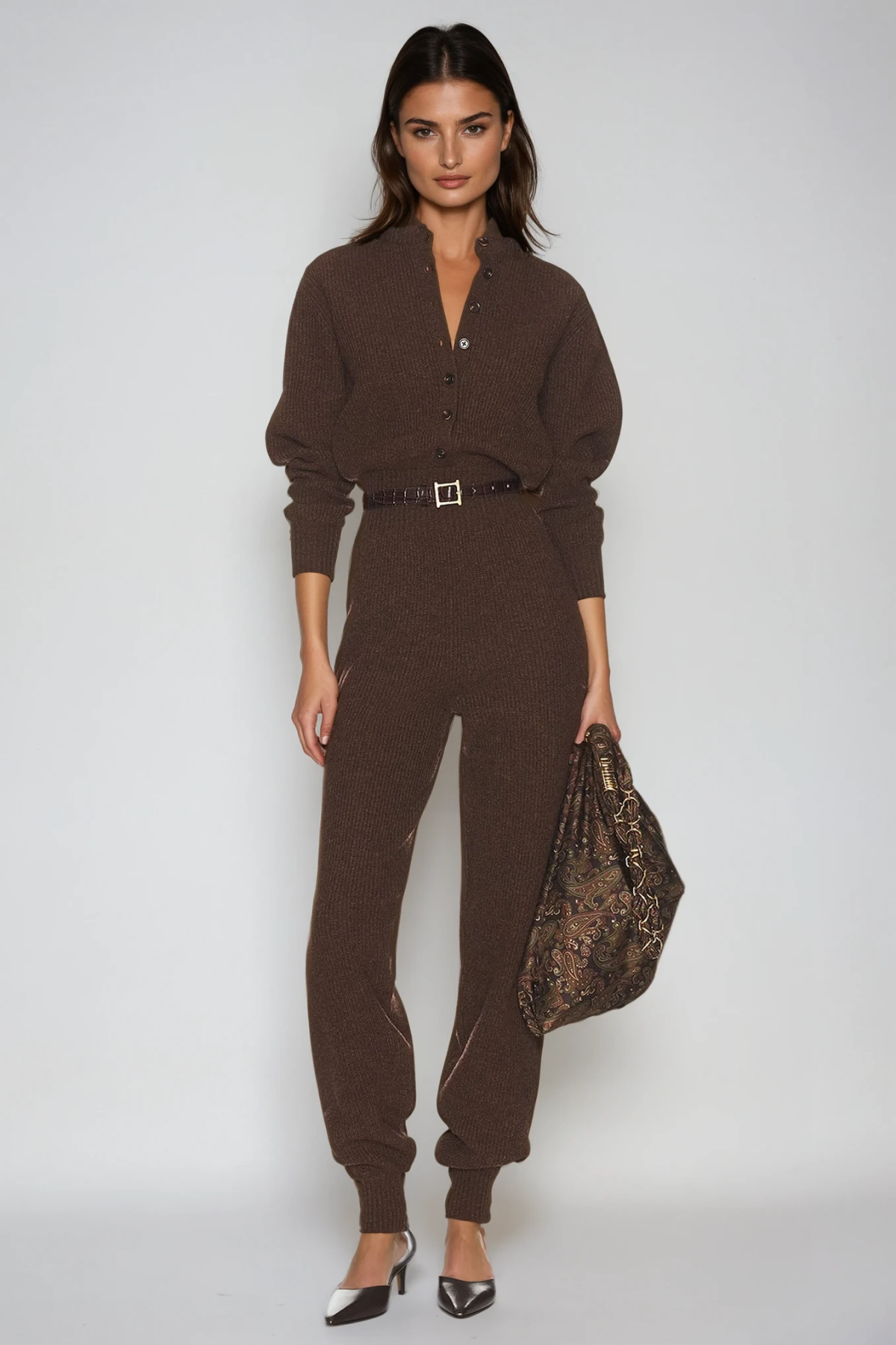 Diamanto Bodycon Knit Jumpsuit