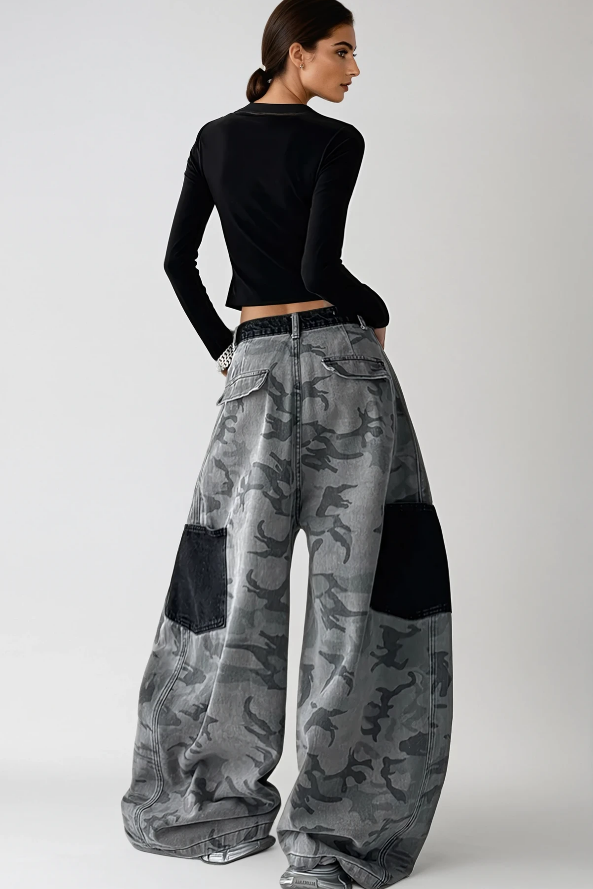 Diane Deconstruct Bleached Baggy Jeans