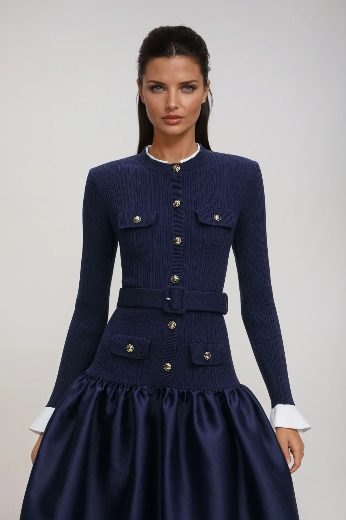 Diarmad Deconstruct Knit Maxi Dress