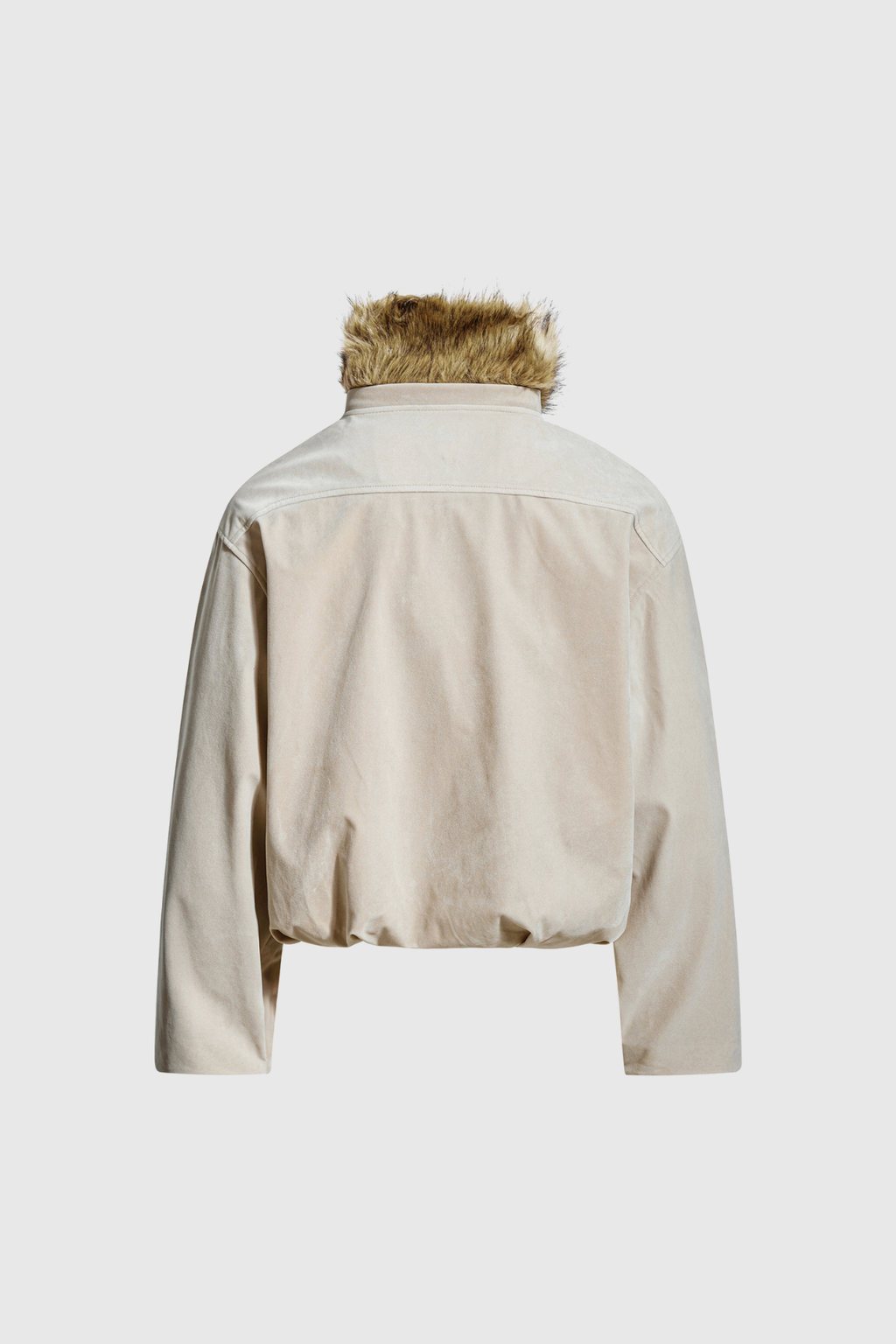 Dick Faux Fur Star Jacket In Apricot