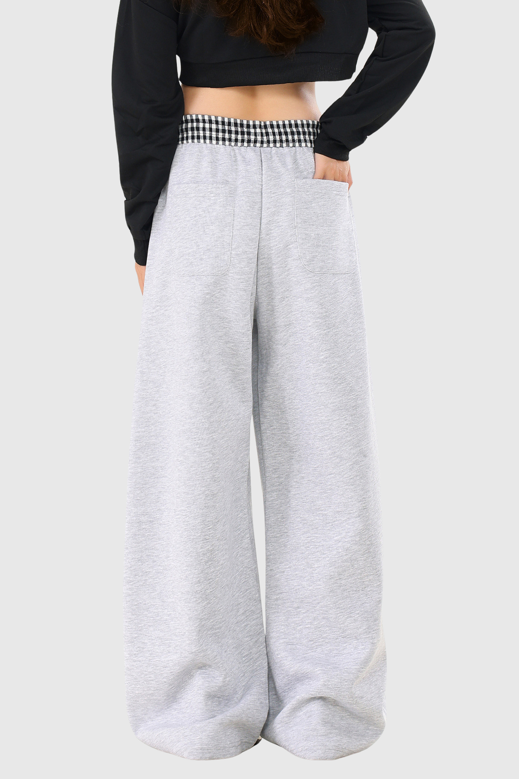 Didacus Print Grid Wide Leg Pants