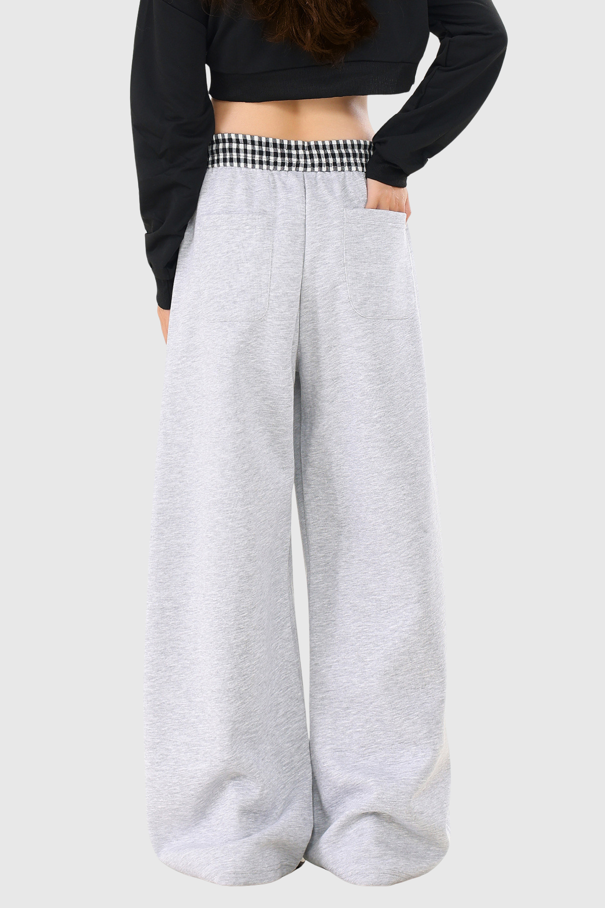 Didacus Print Grid Wide Leg Pants