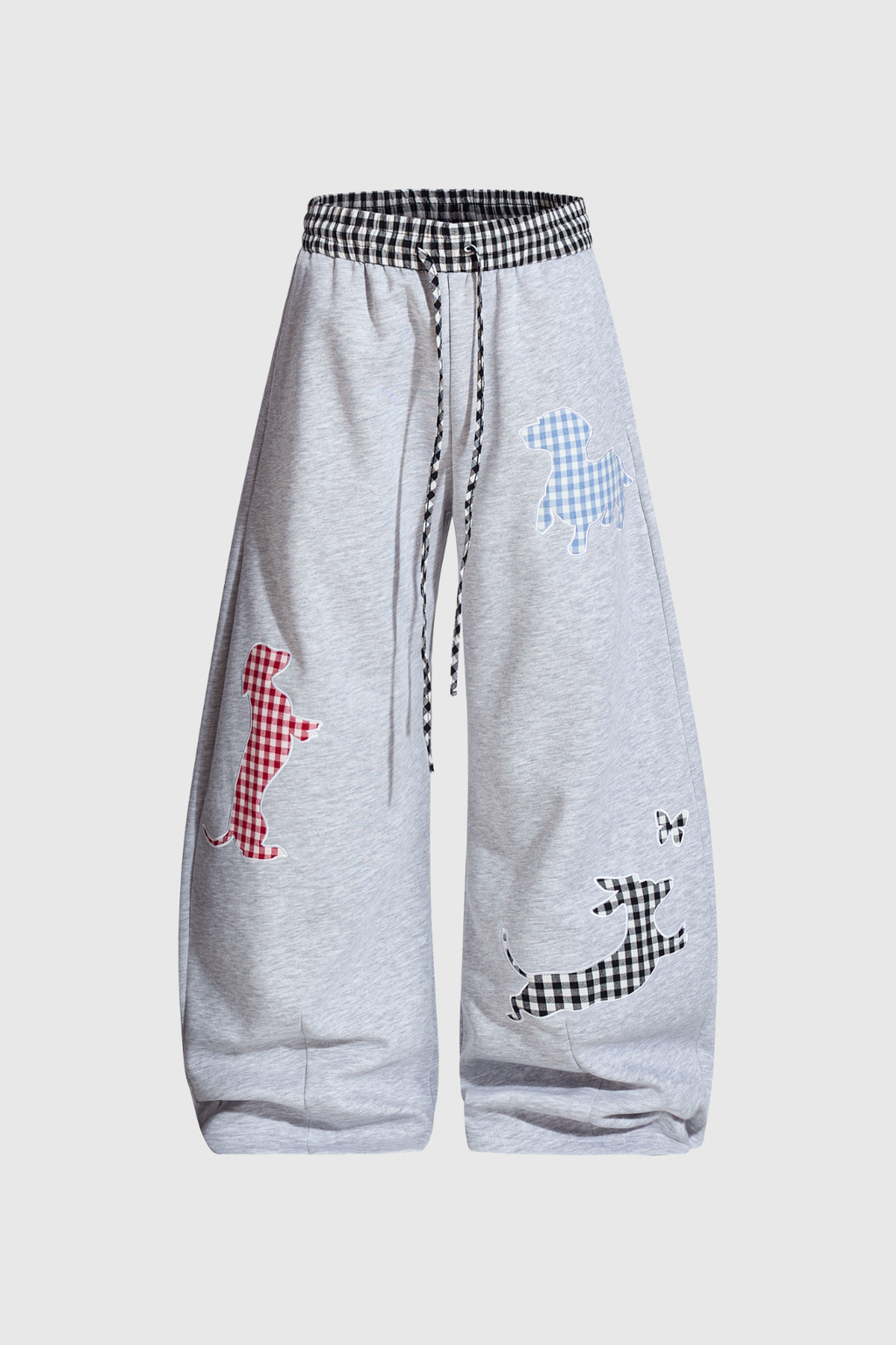 Didacus Print Grid Wide Leg Pants