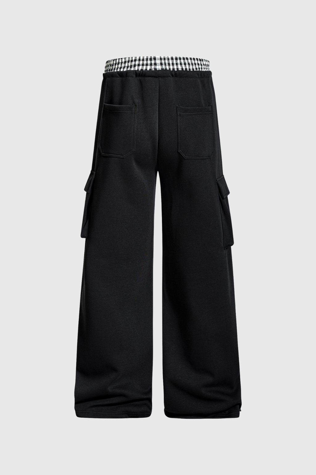 Didi Grid Pocket Cargo Pants In Black