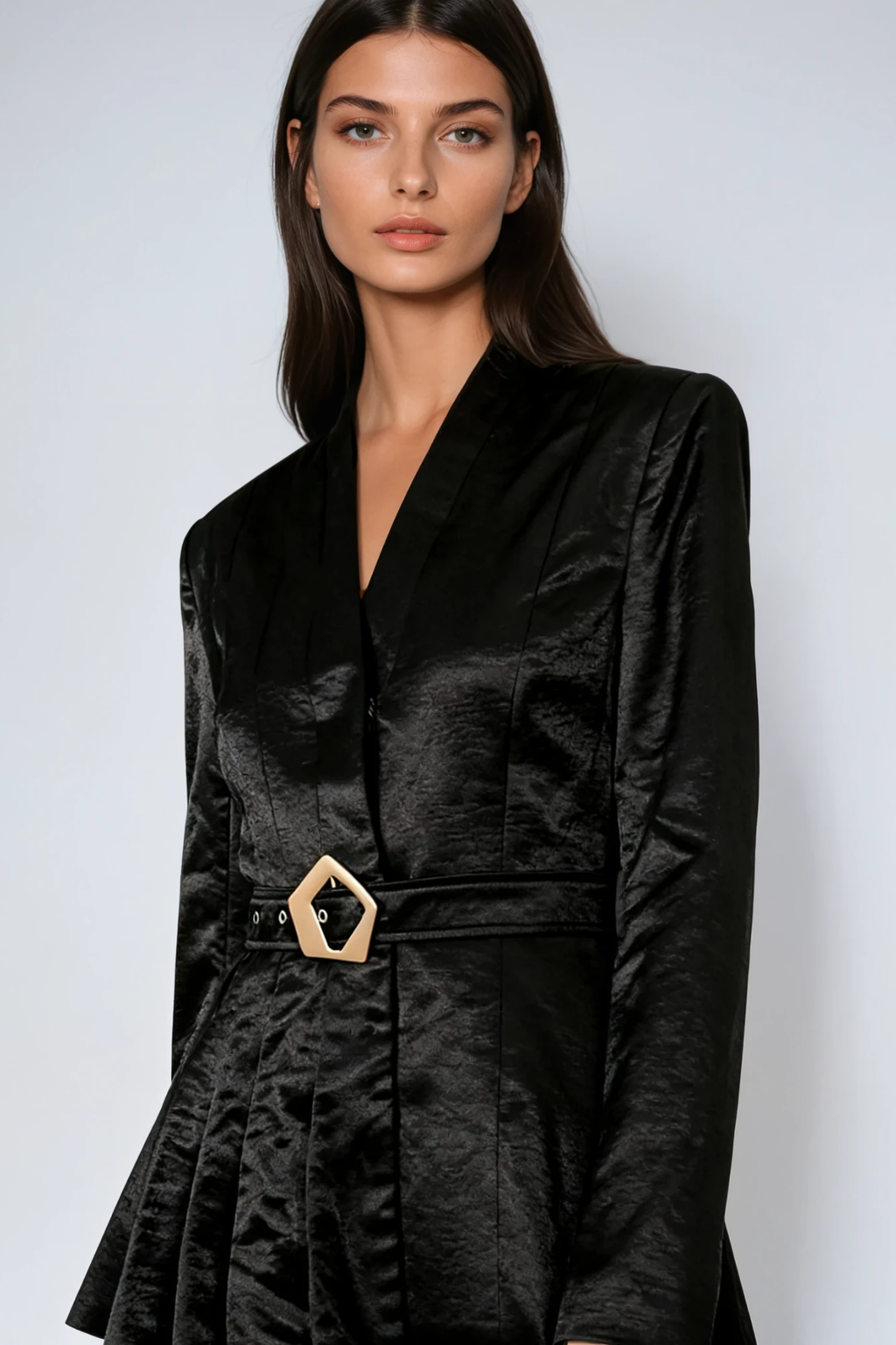 Diederich V Neck Belt Blazer