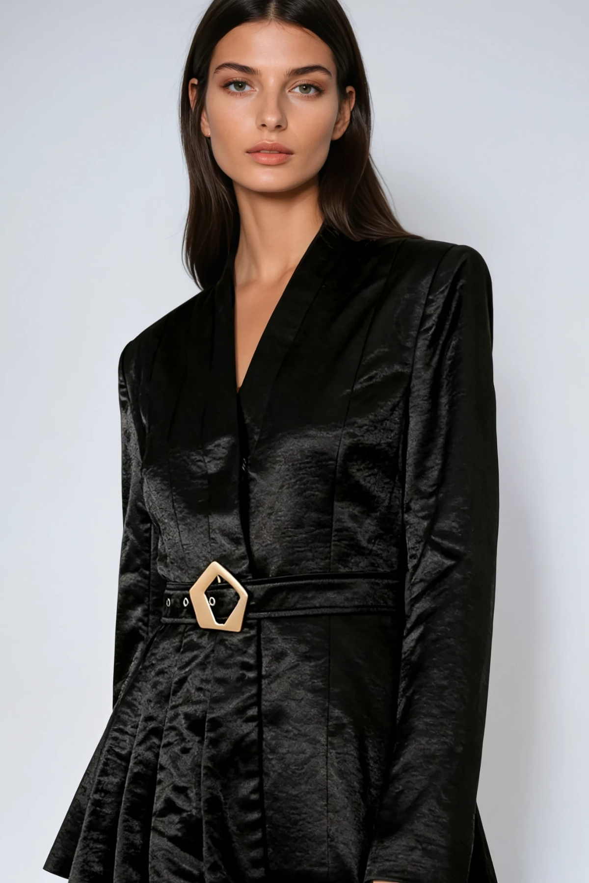 Diederich V Neck Belt Blazer