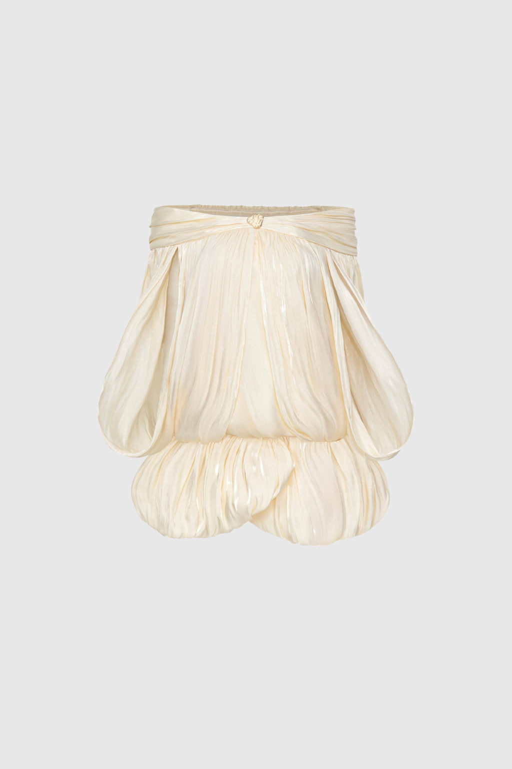 Diedrich Off Shoulder Ruch Mini Dress