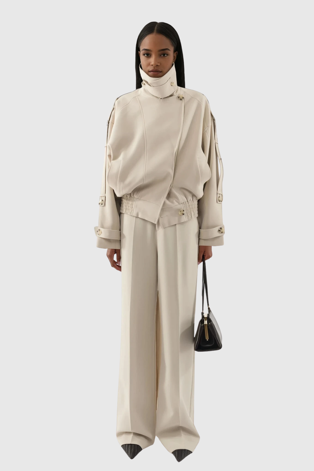 Diego Buckle High Neck Jacket