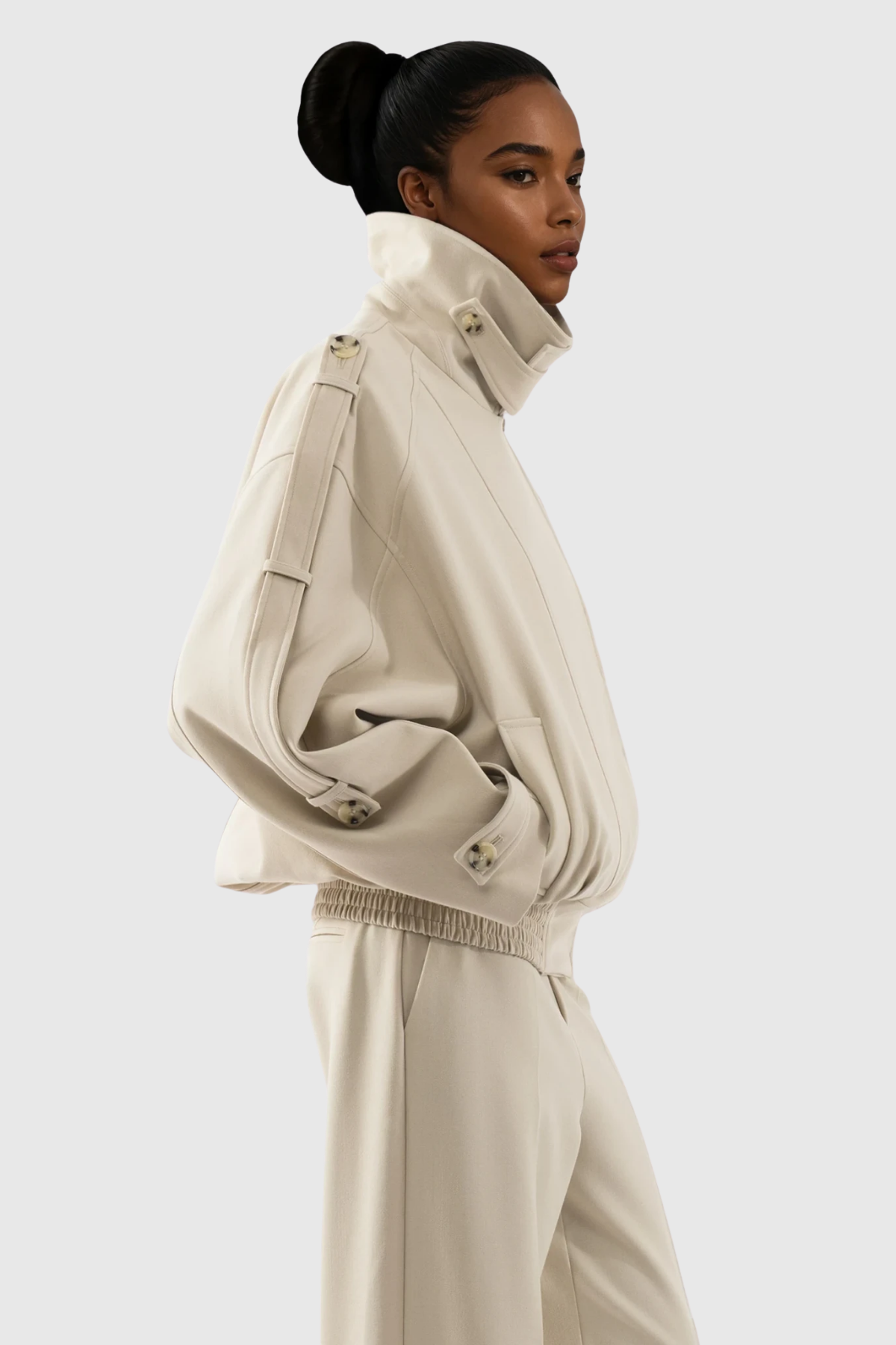 Diego Buckle High Neck Jacket