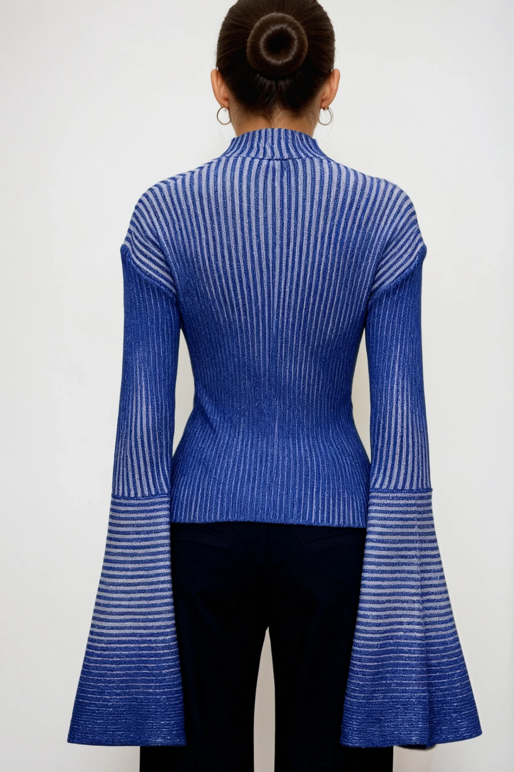 Digby Bell Sleeve Stripe Knit Top