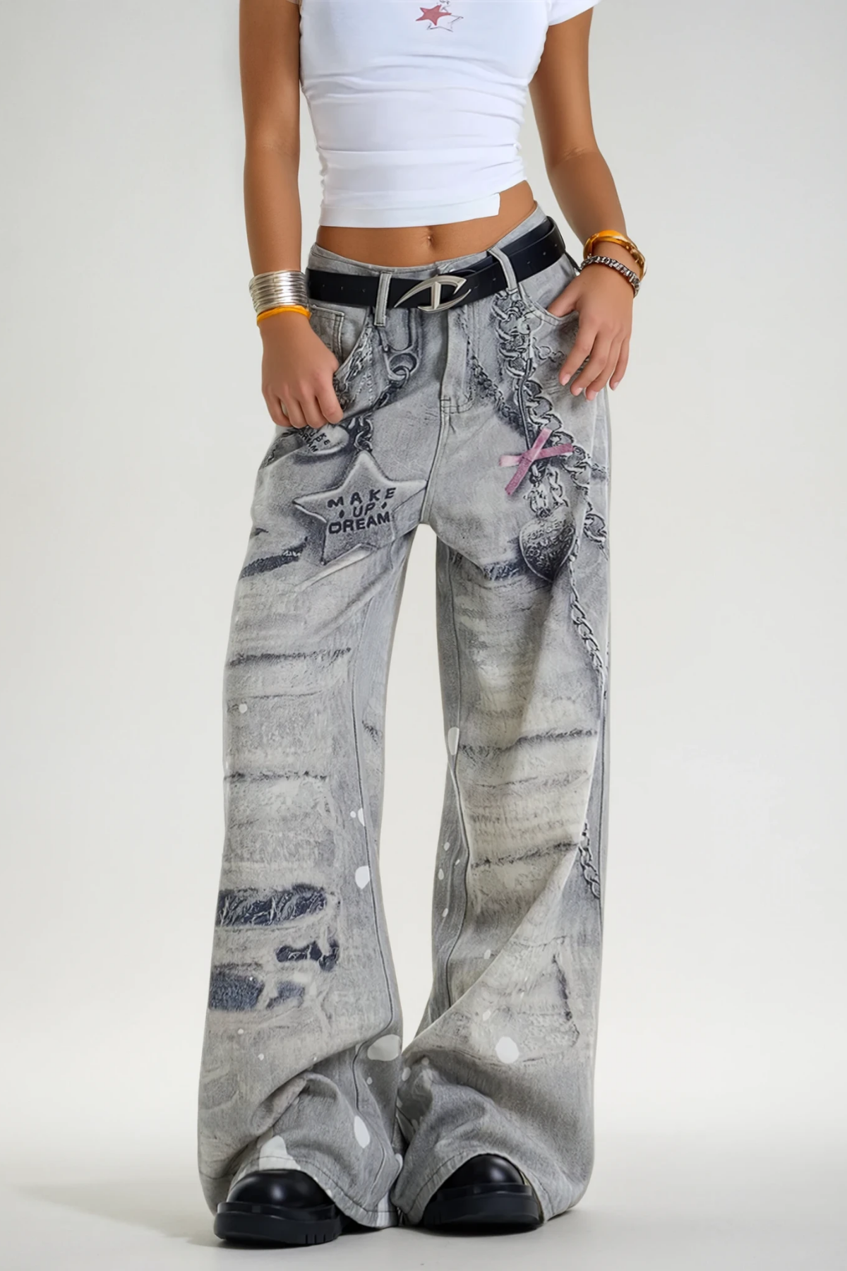 Digna Star Print Jeans