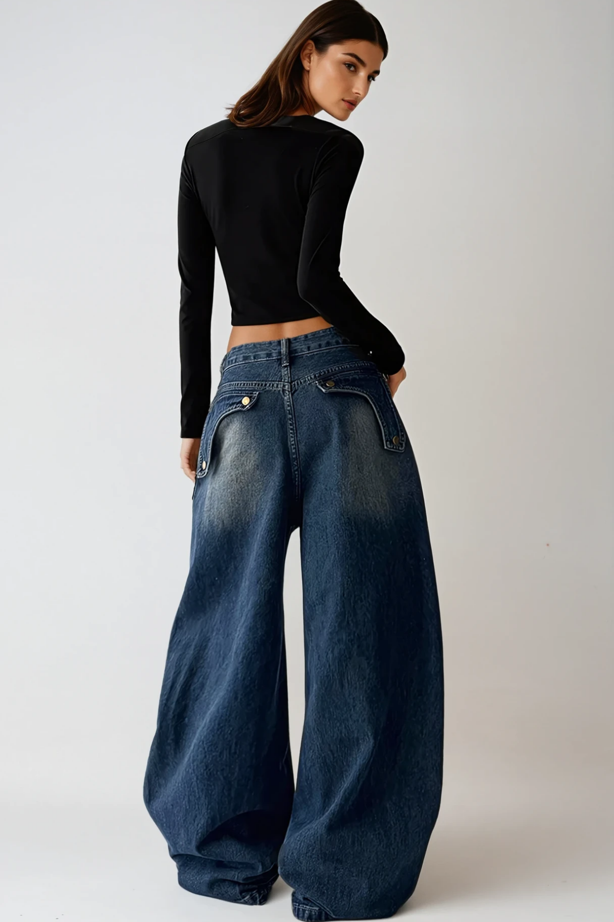 Dikeledi Print Fringe Jeans In Blue