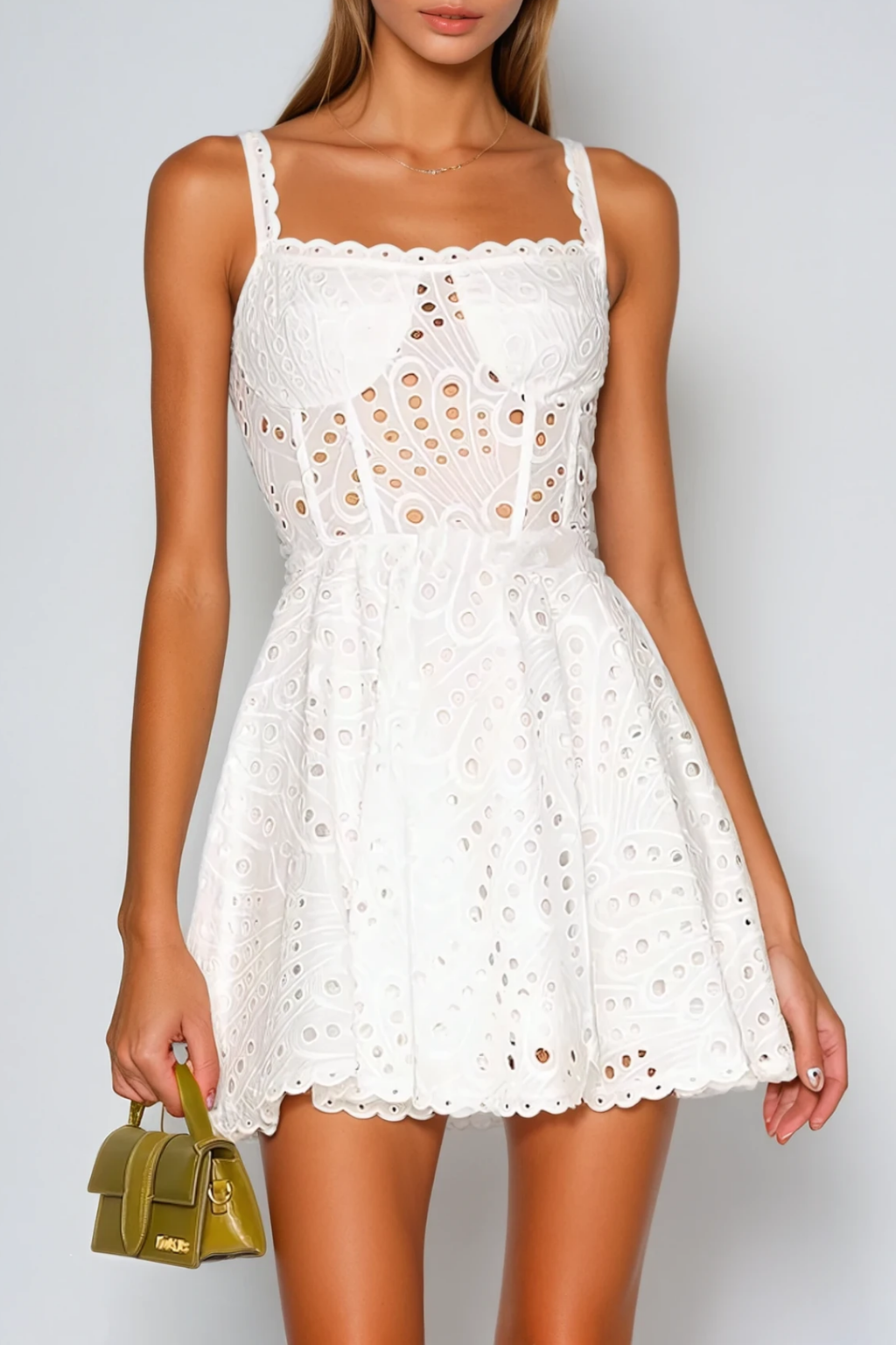 Diksha Spaghetti Cutout Mini Dress