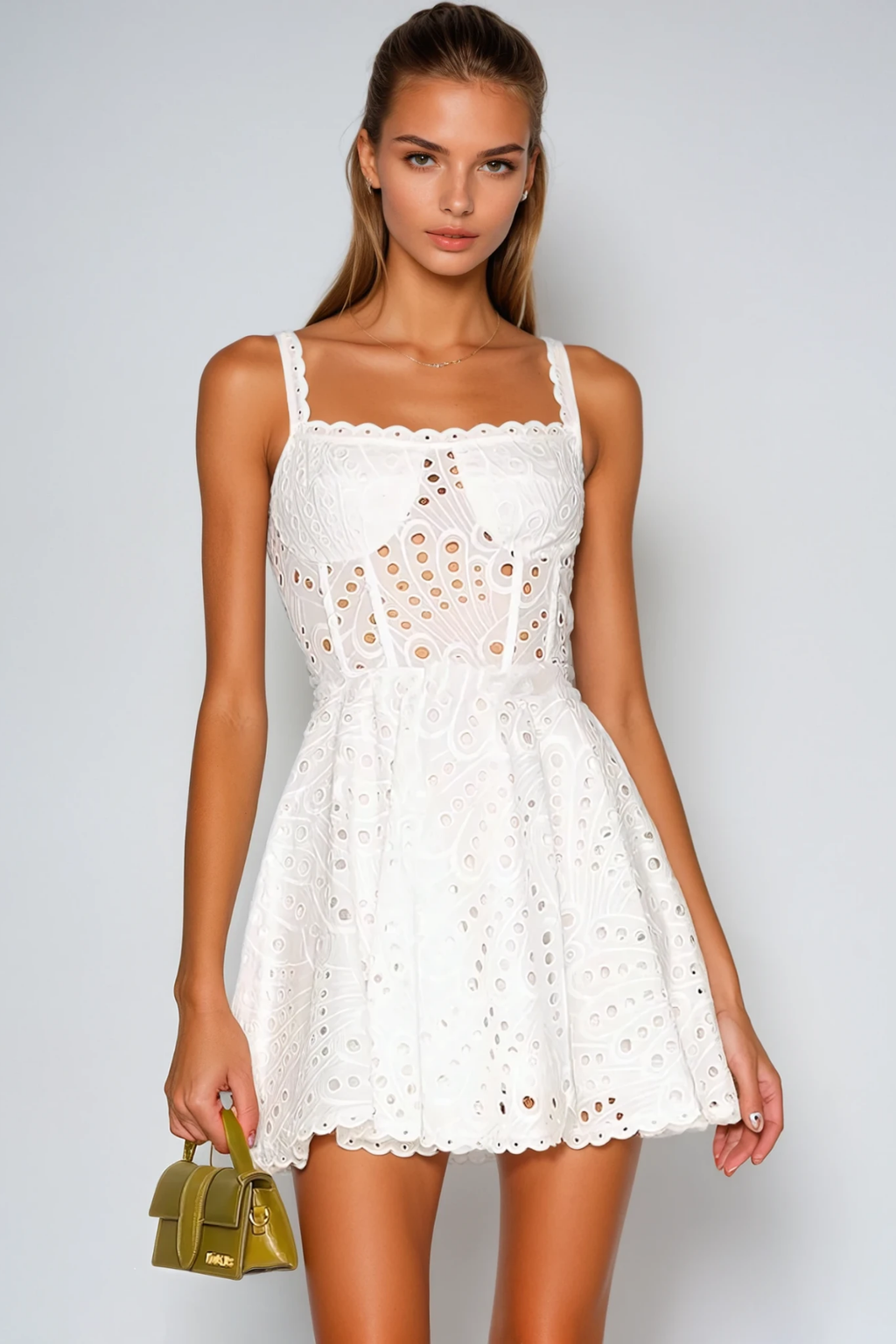 Diksha Spaghetti Cutout Mini Dress