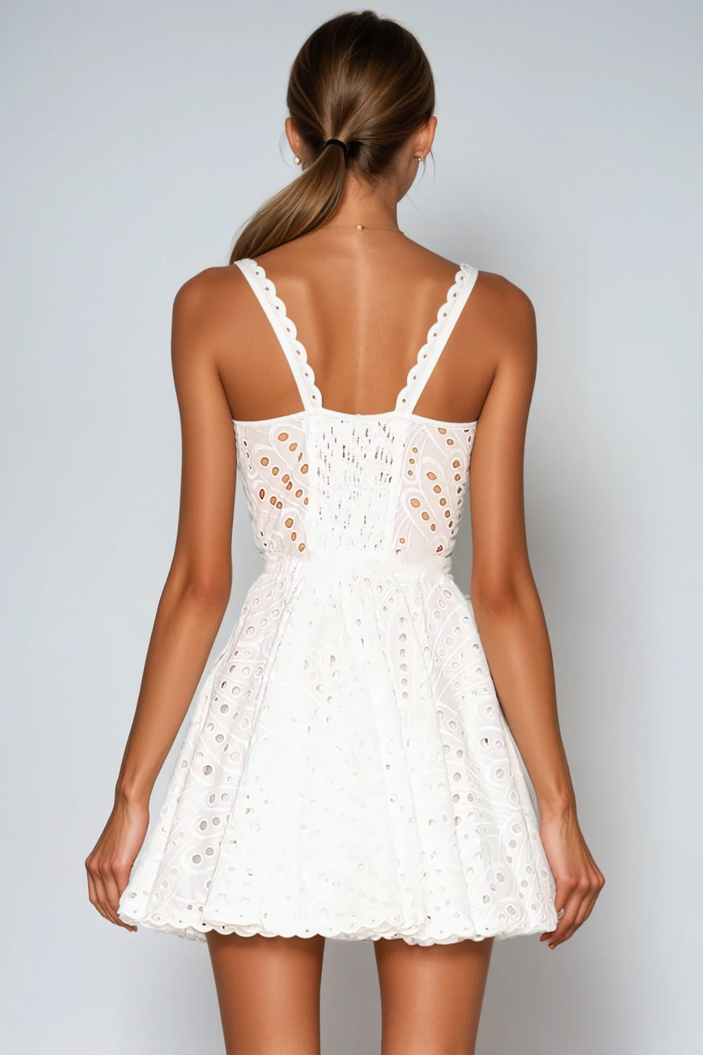 Diksha Spaghetti Cutout Mini Dress