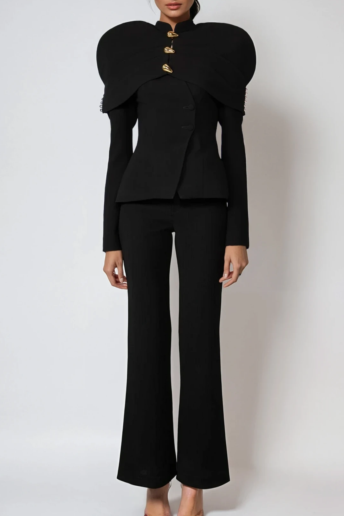 Diletta Button Shawl Jacket