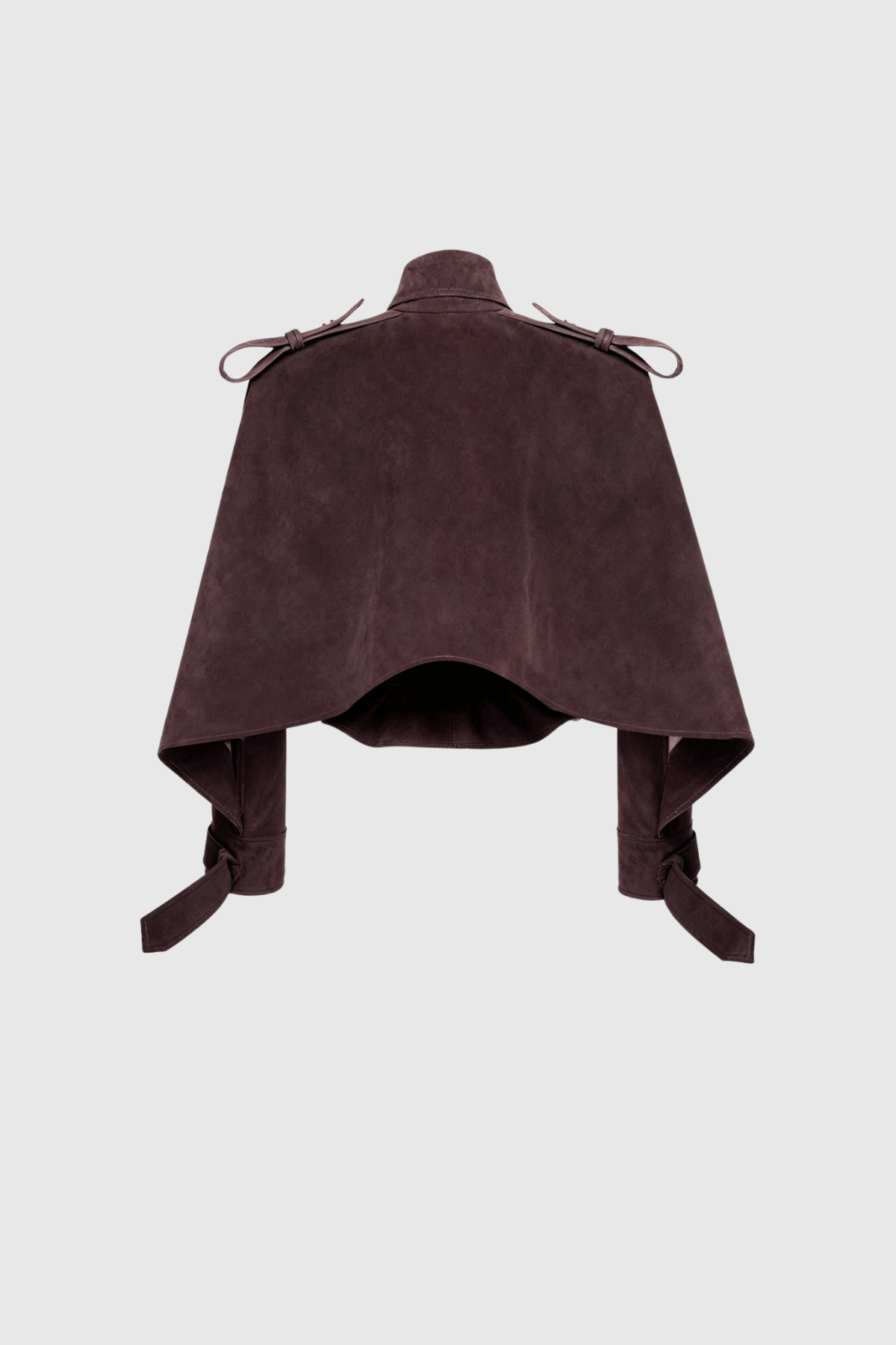 Dillon Lapel Belt Suede Jacket