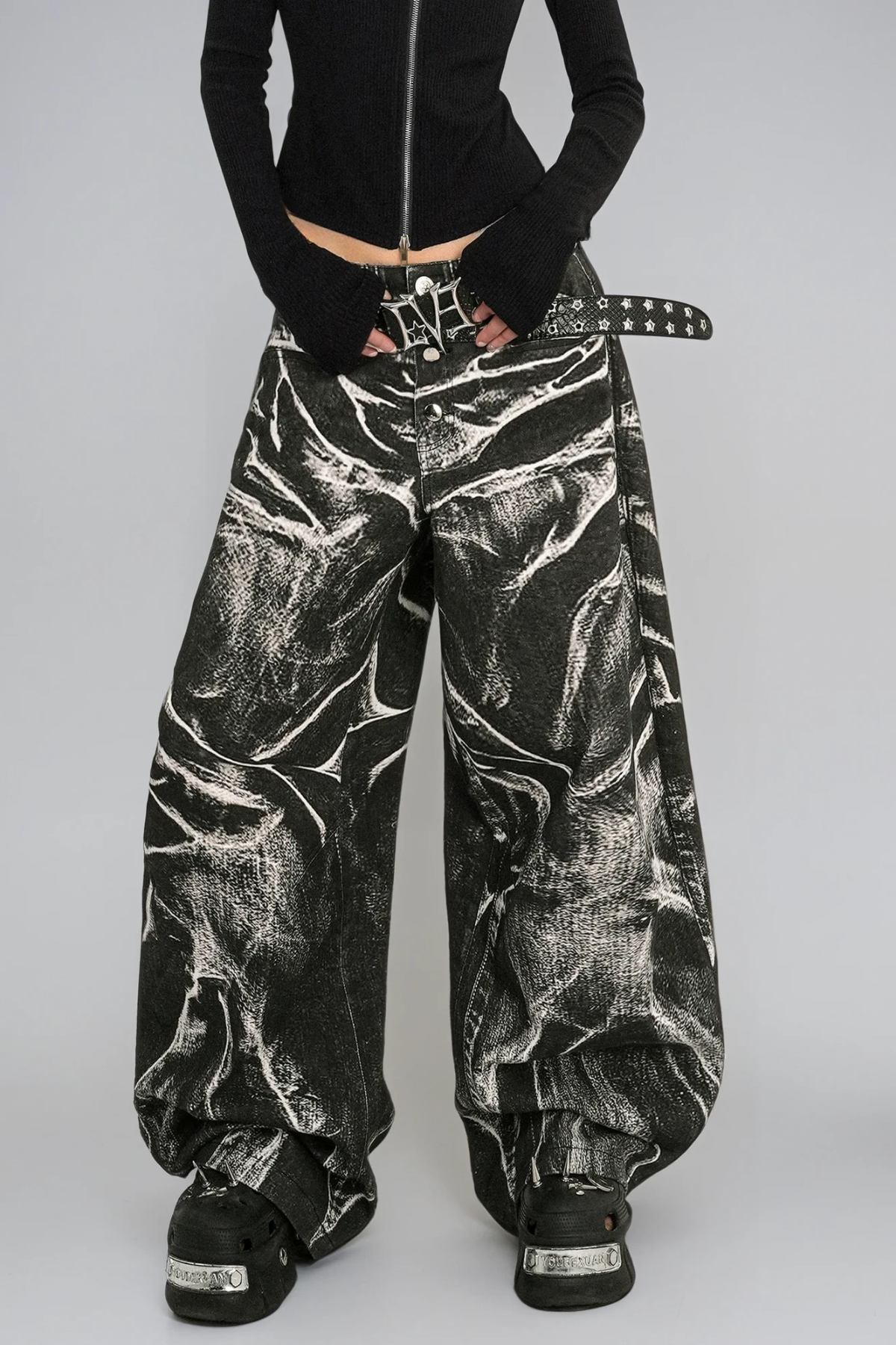 Dilys Print Wide Leg Jeans