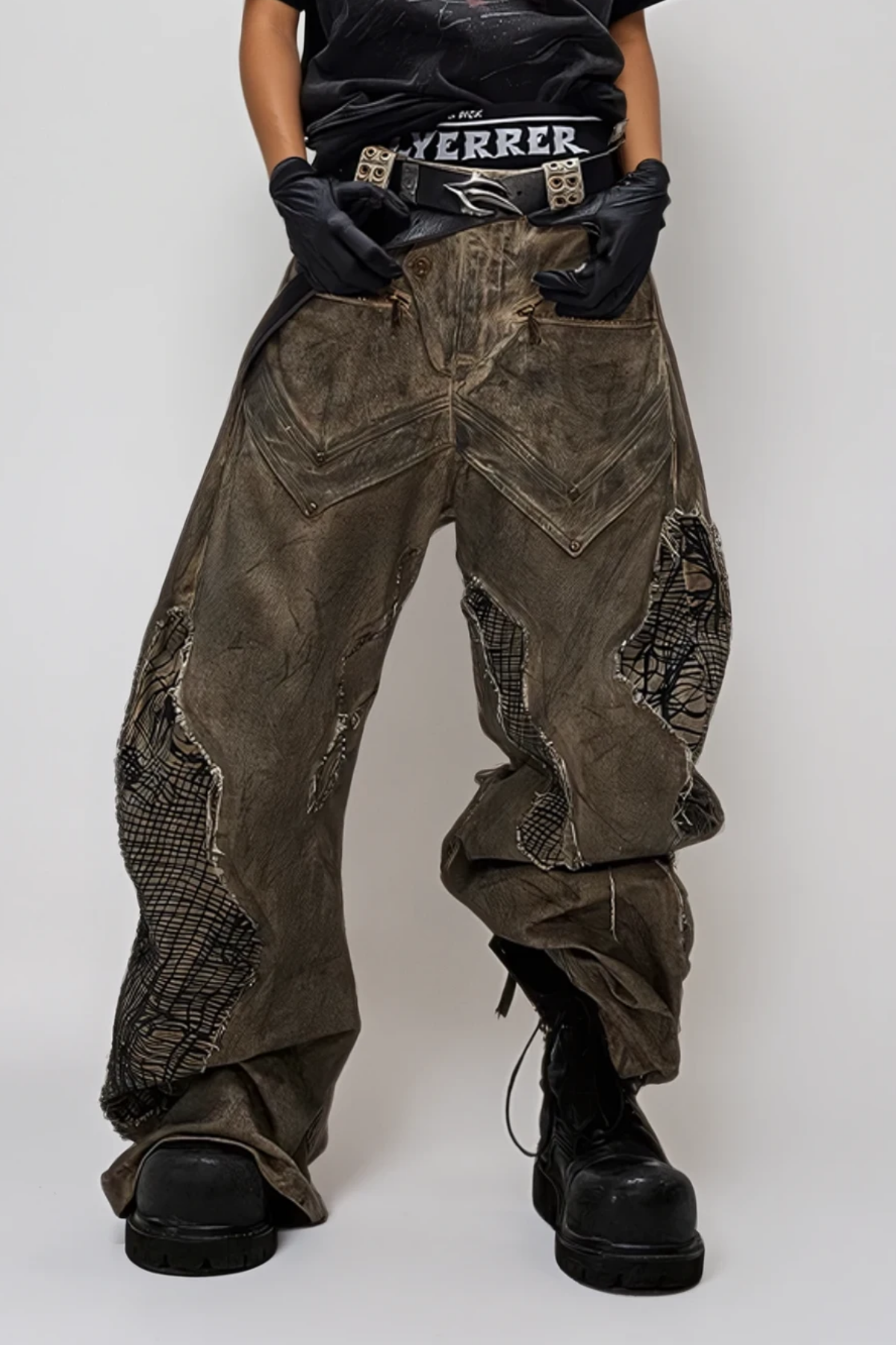 Dima Asymmetric Fringe Jeans