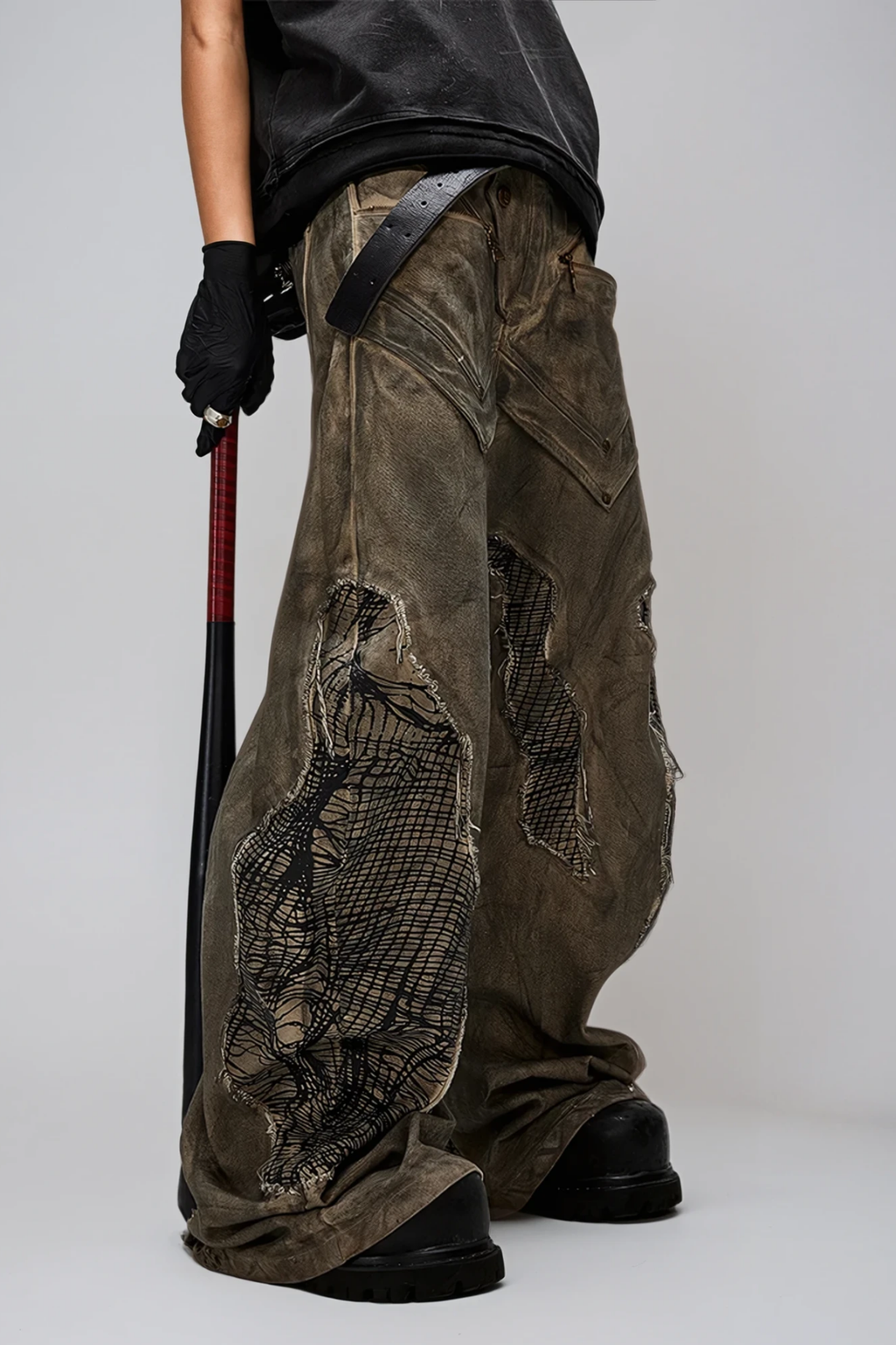 Dima Asymmetric Fringe Jeans