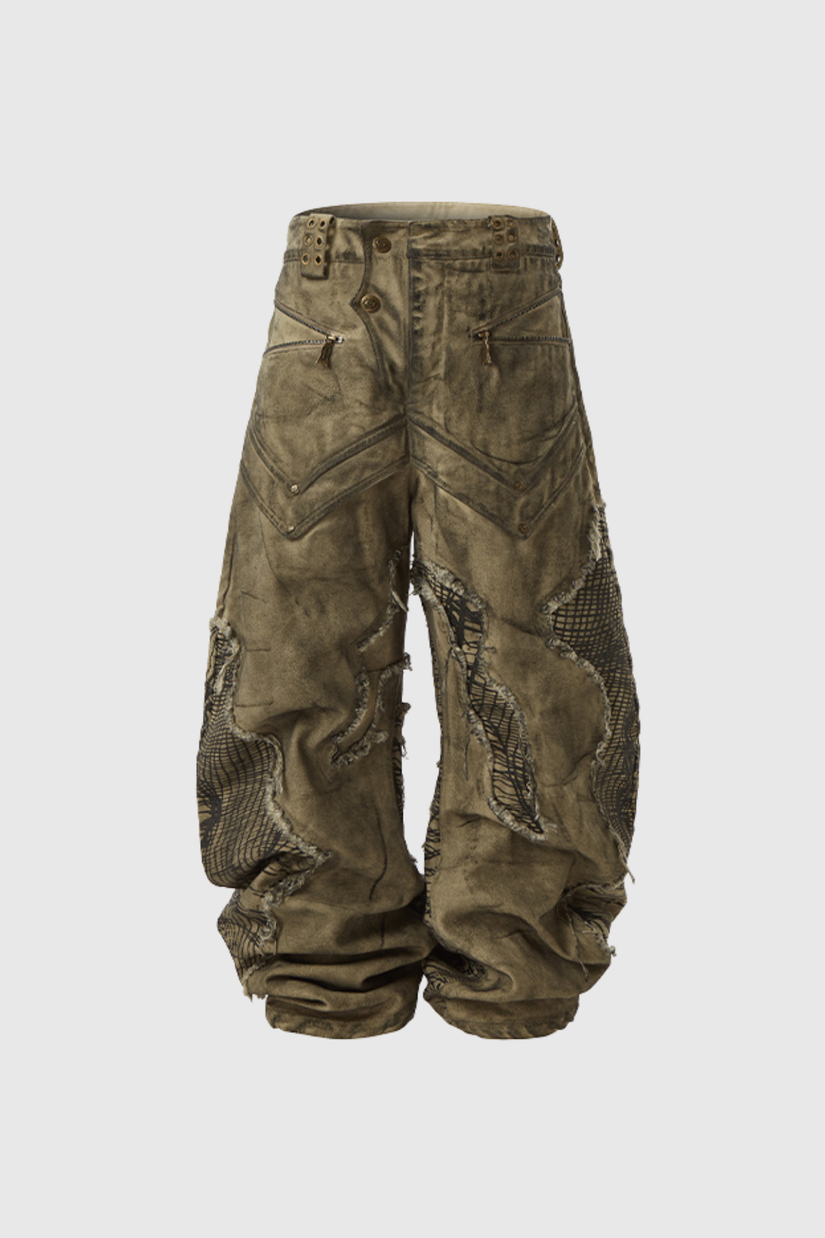 Dima Asymmetric Fringe Jeans