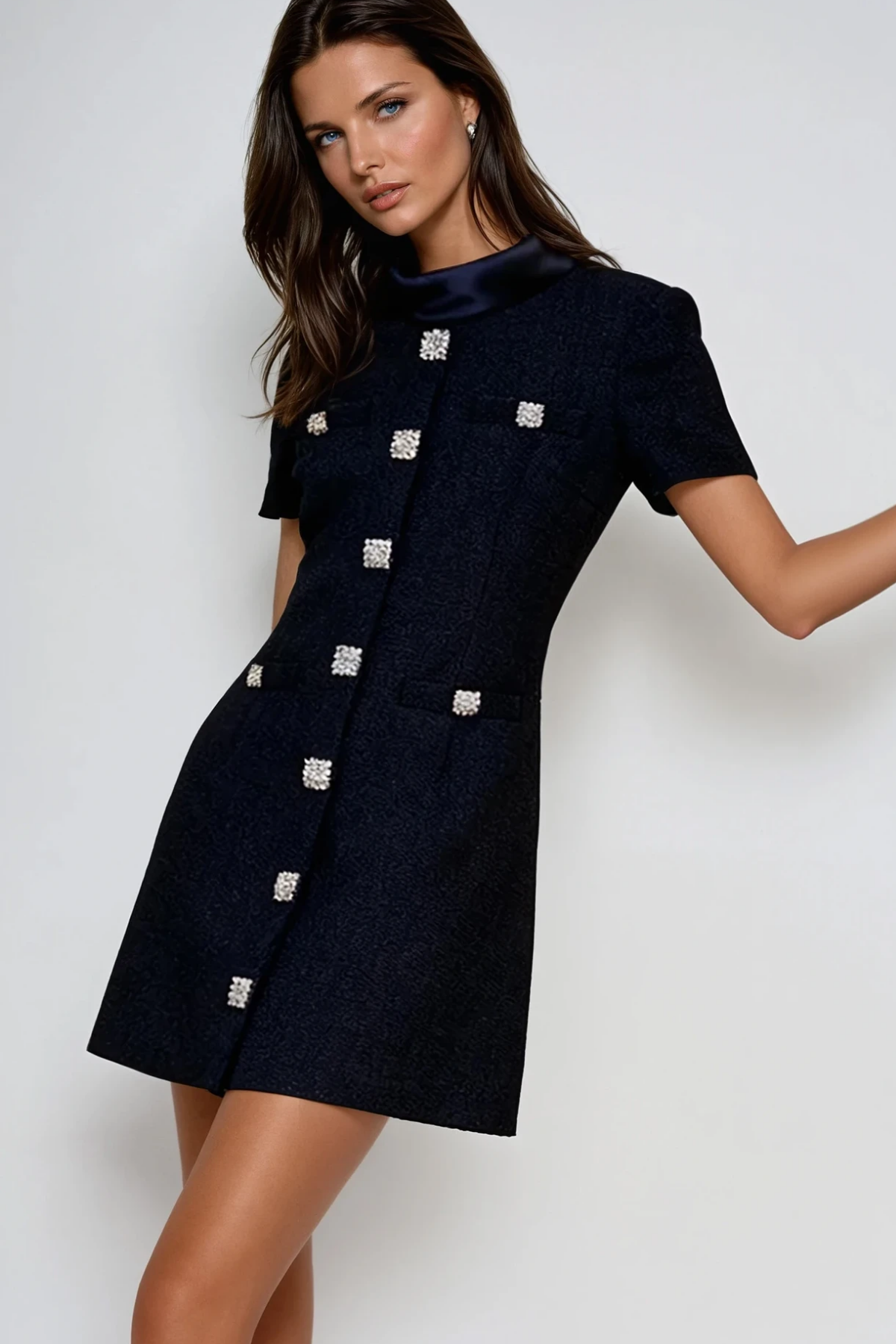 Dimitra Crystal Mini Dress