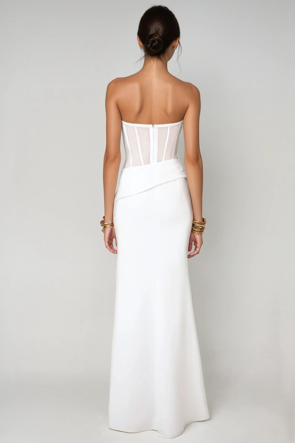 Dimos Strapless Corset Maxi Dress