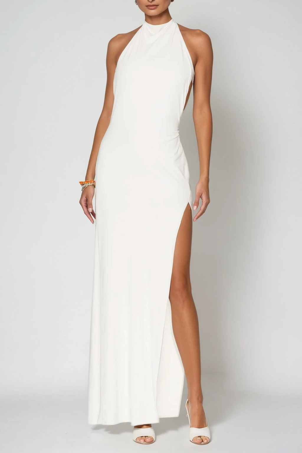 Dina Backless High Split Maxi Dress