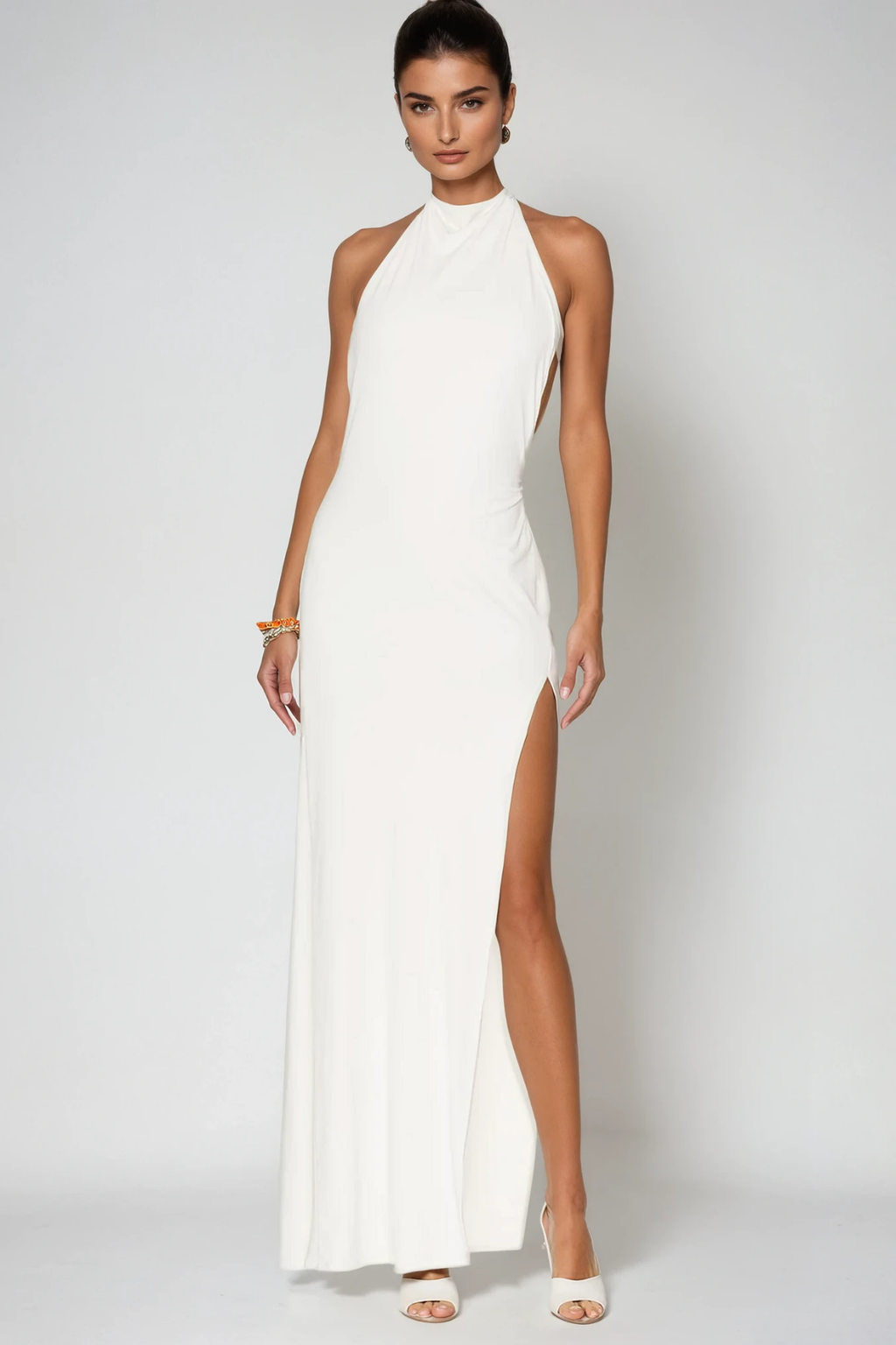 Dina Backless High Split Maxi Dress