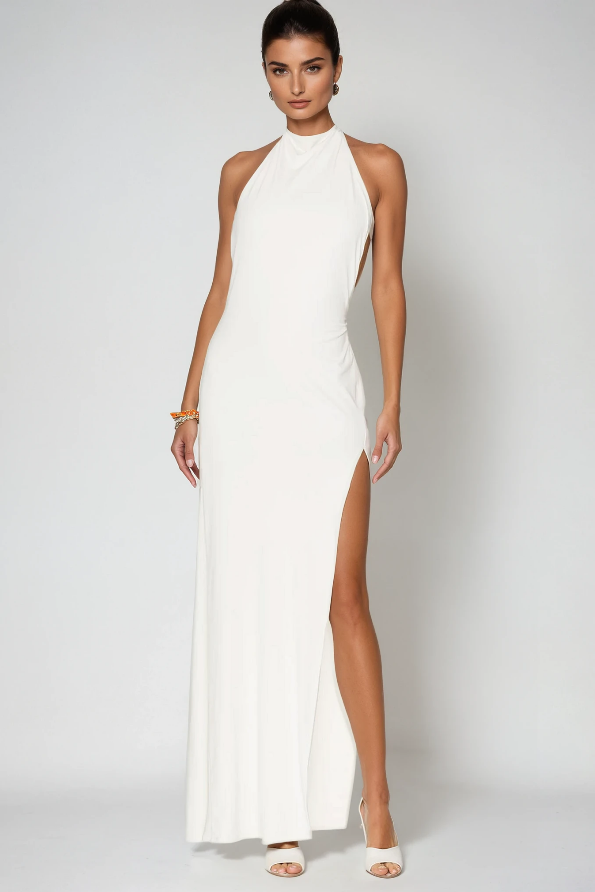Dina Backless High Split Maxi Dress
