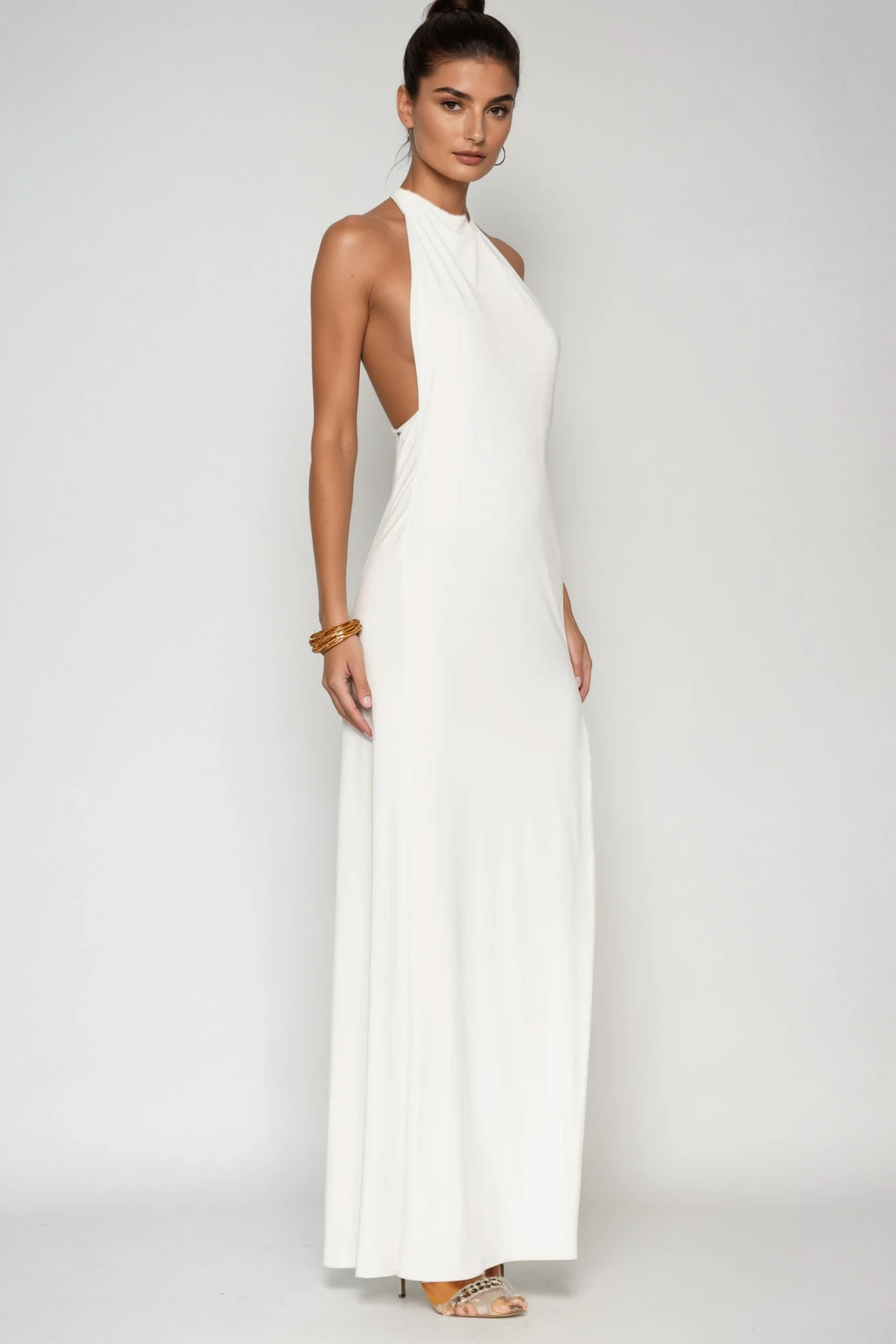 Dina Backless High Split Maxi Dress