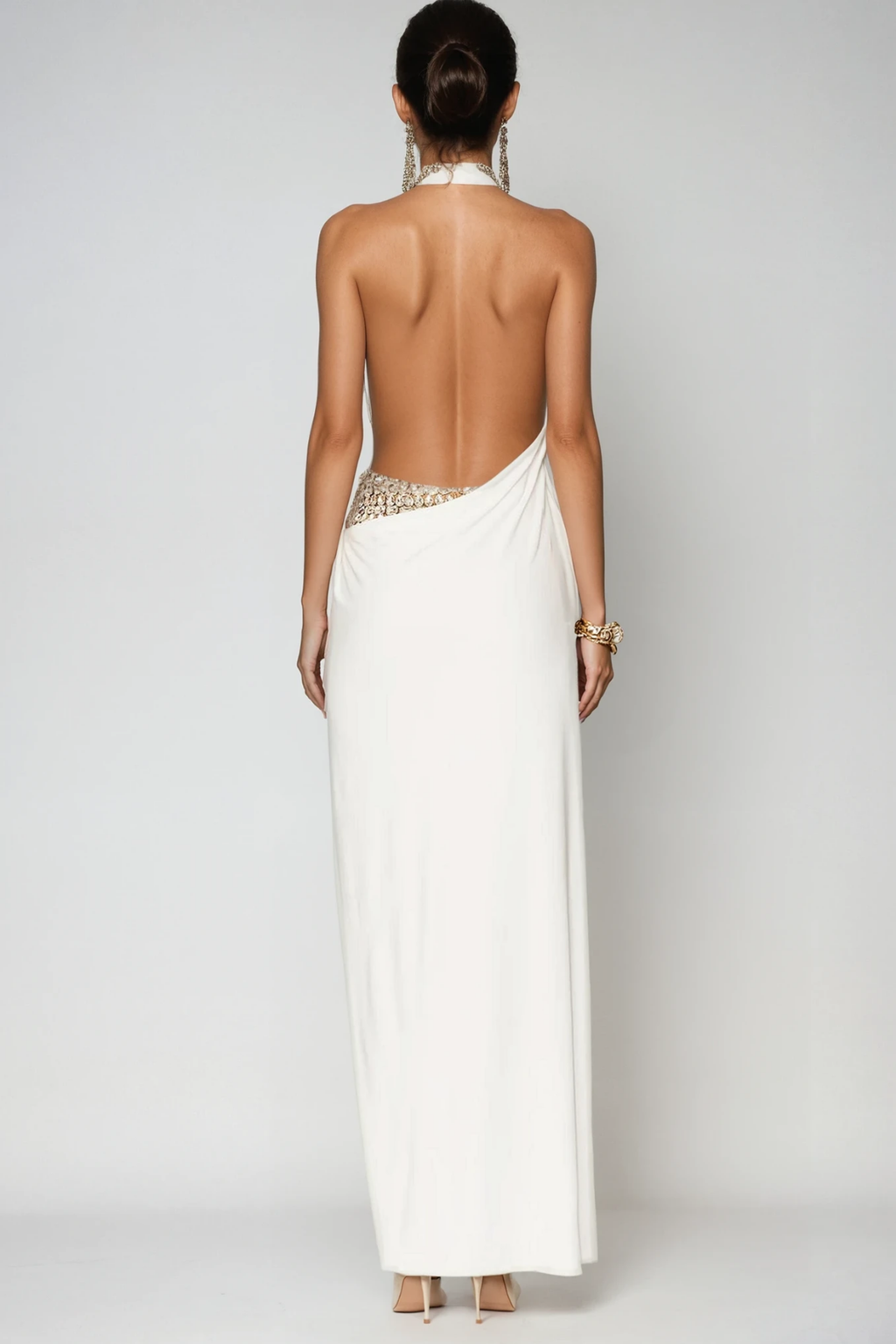 Dina Backless High Split Maxi Dress