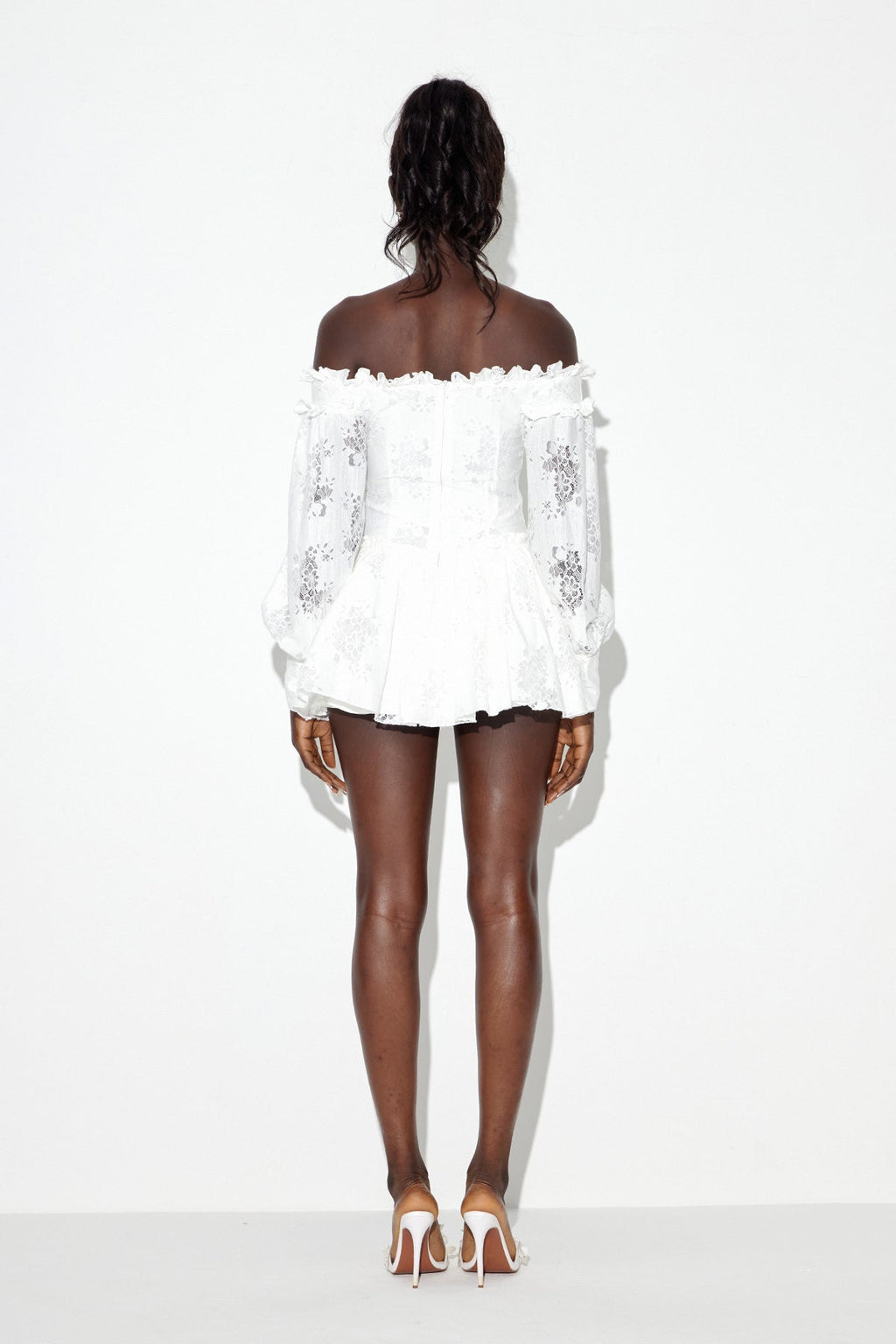 Eadberht Off Shoulder Floral Mini Dress