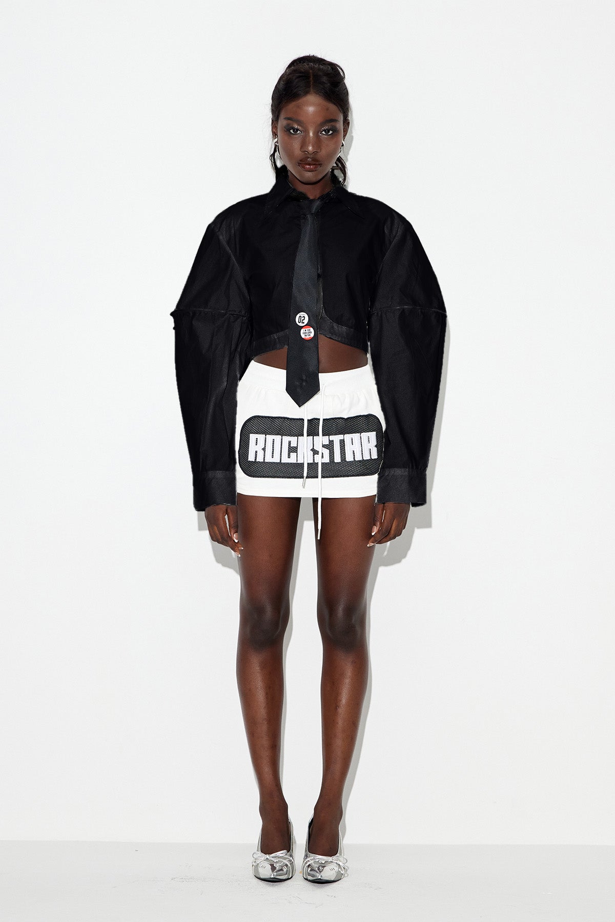 Eadgar Crop Shirt In Black