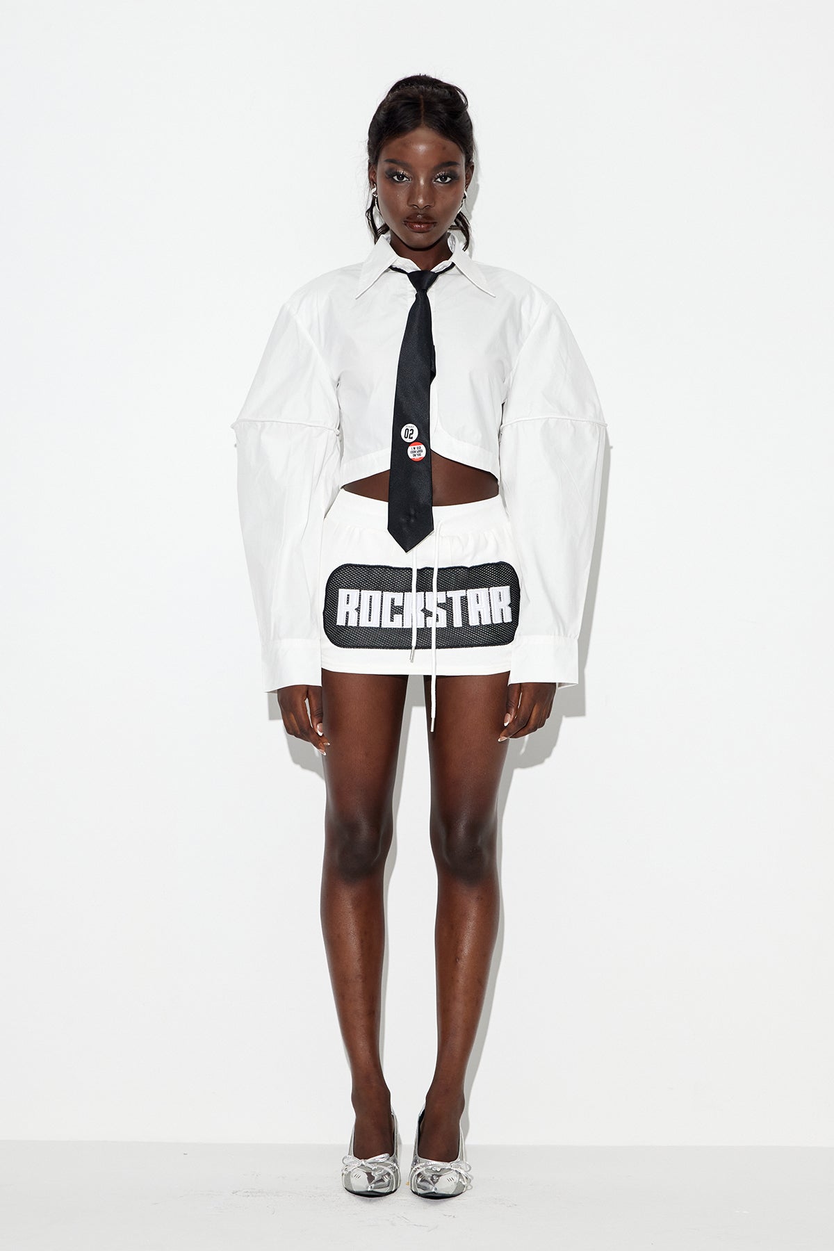 Eadgar Crop Shirt In White