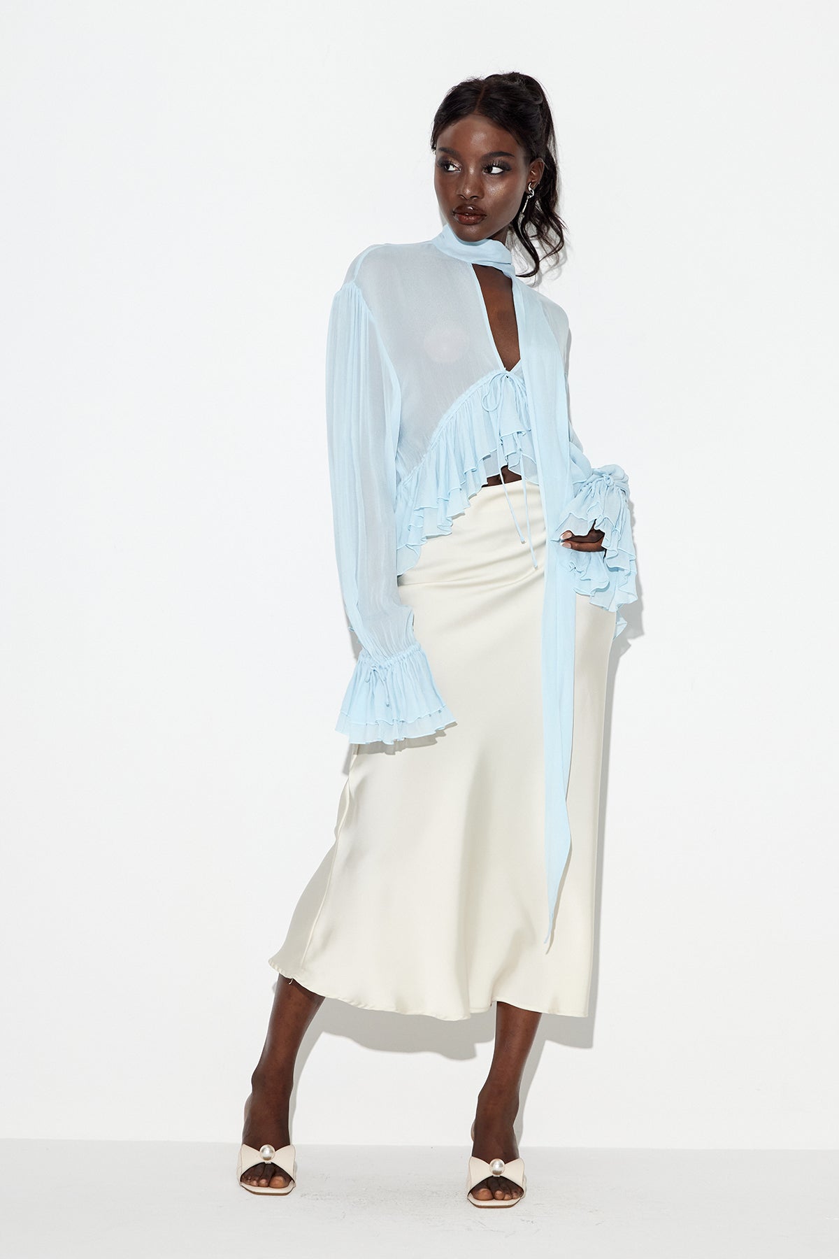 Eadweard Plunge Scarf Top