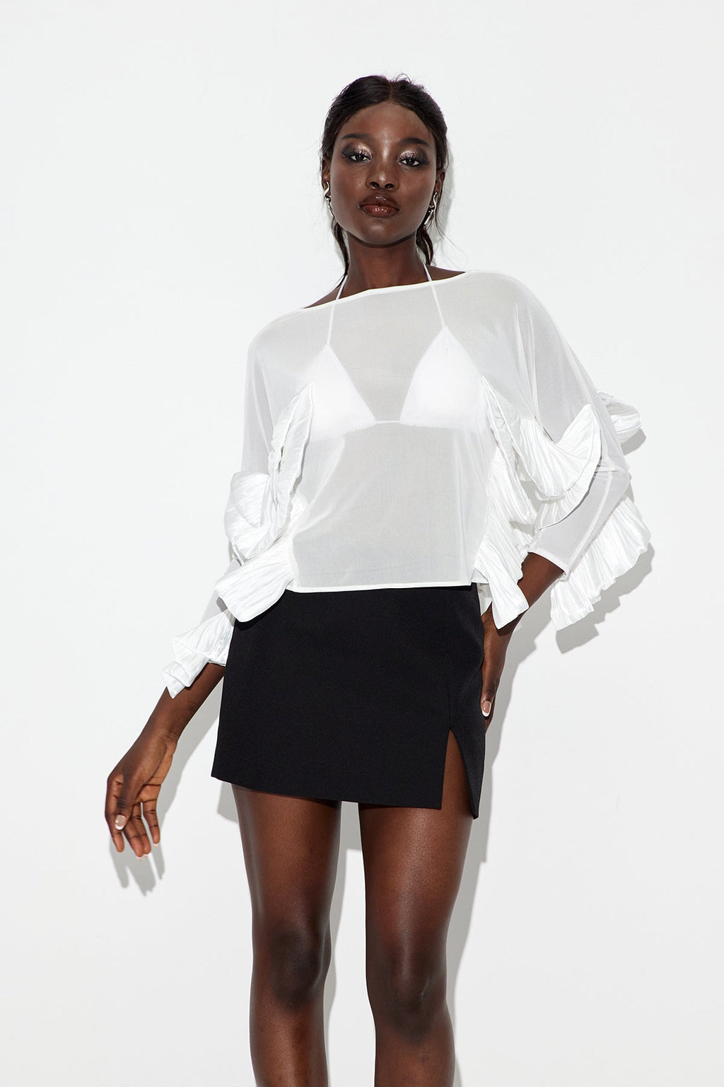 Ealhhere Asymmetric Deconstruct Top