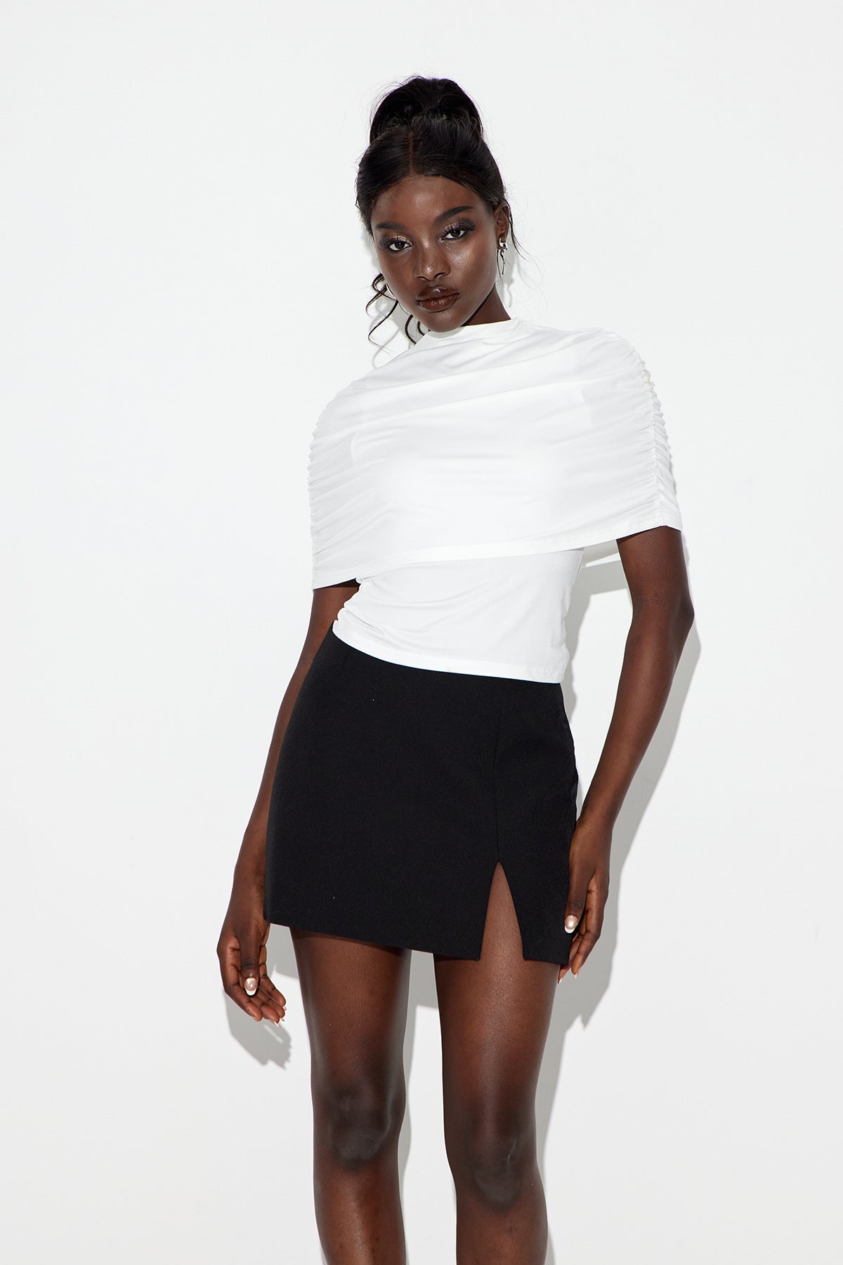 Ealhstan Shawl Drawstring Top