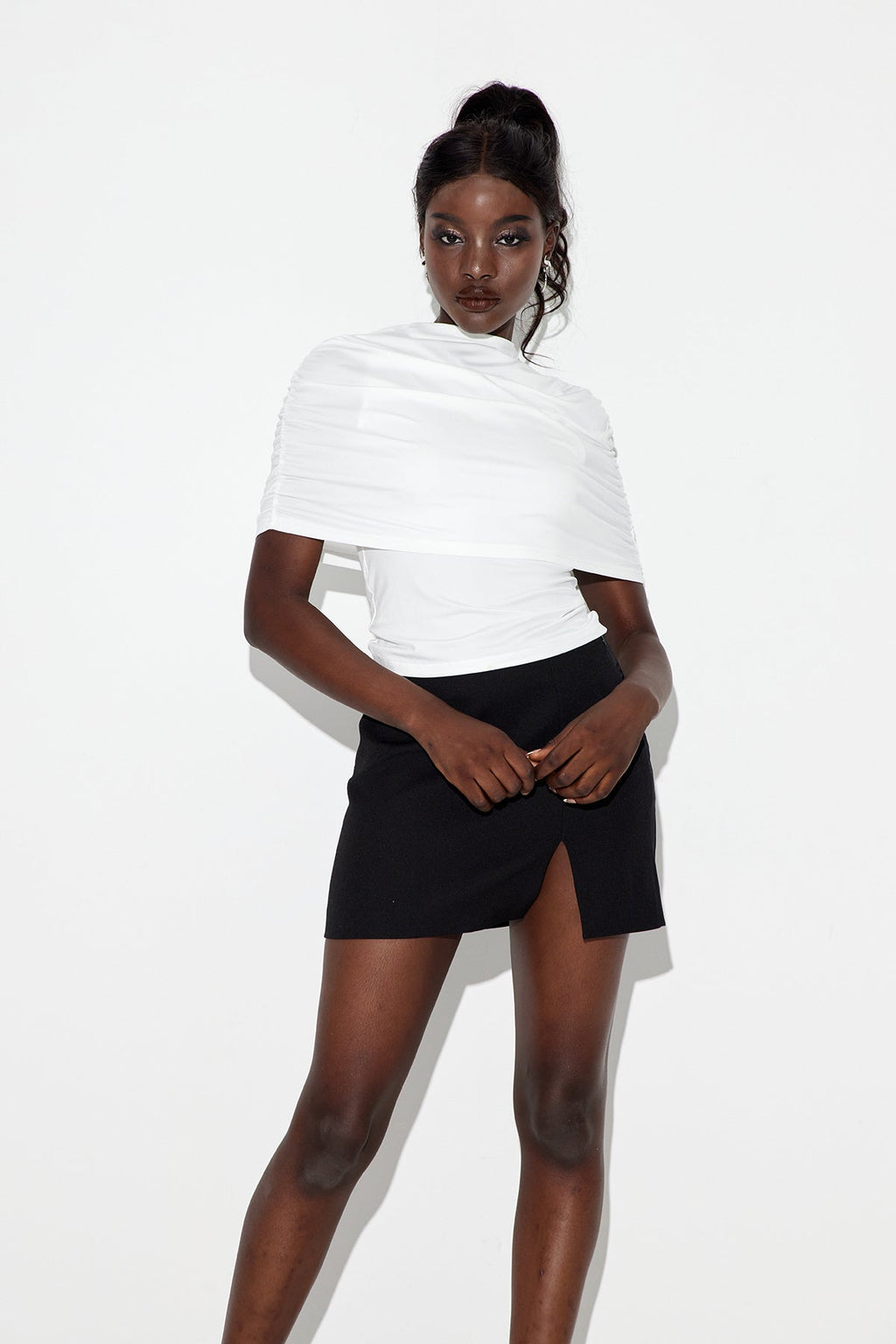 Ealhstan Shawl Drawstring Top