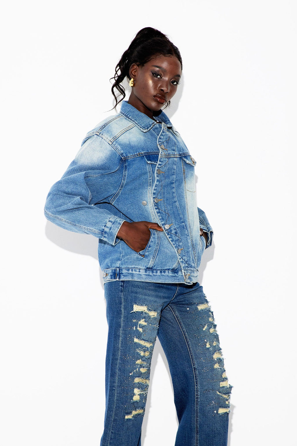 Ebbe Deconstruct Denim Jacket